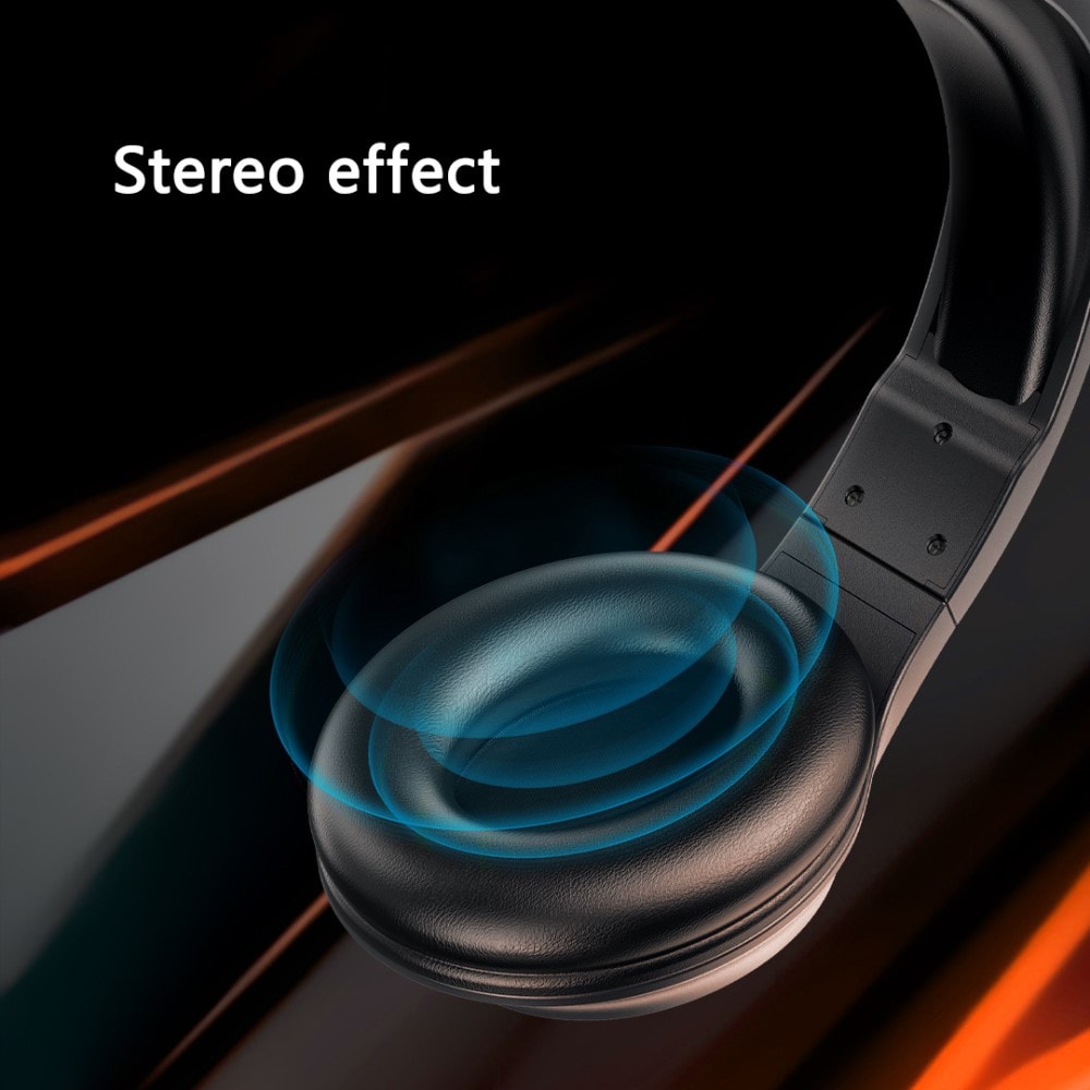 Pelikuulokkeet mikrofonilla Musta