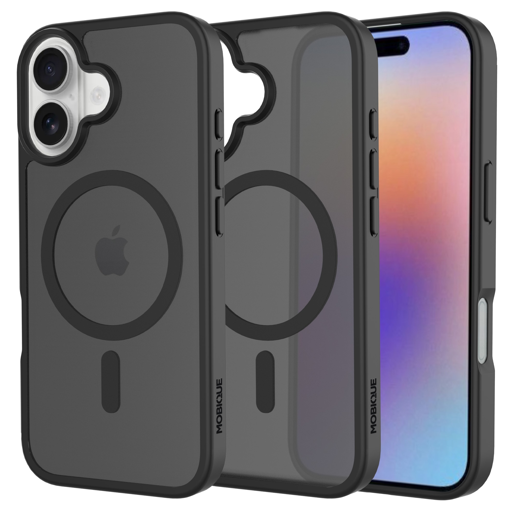 Magnetic Hybrid Kuori iPhone 17 Frosted Black