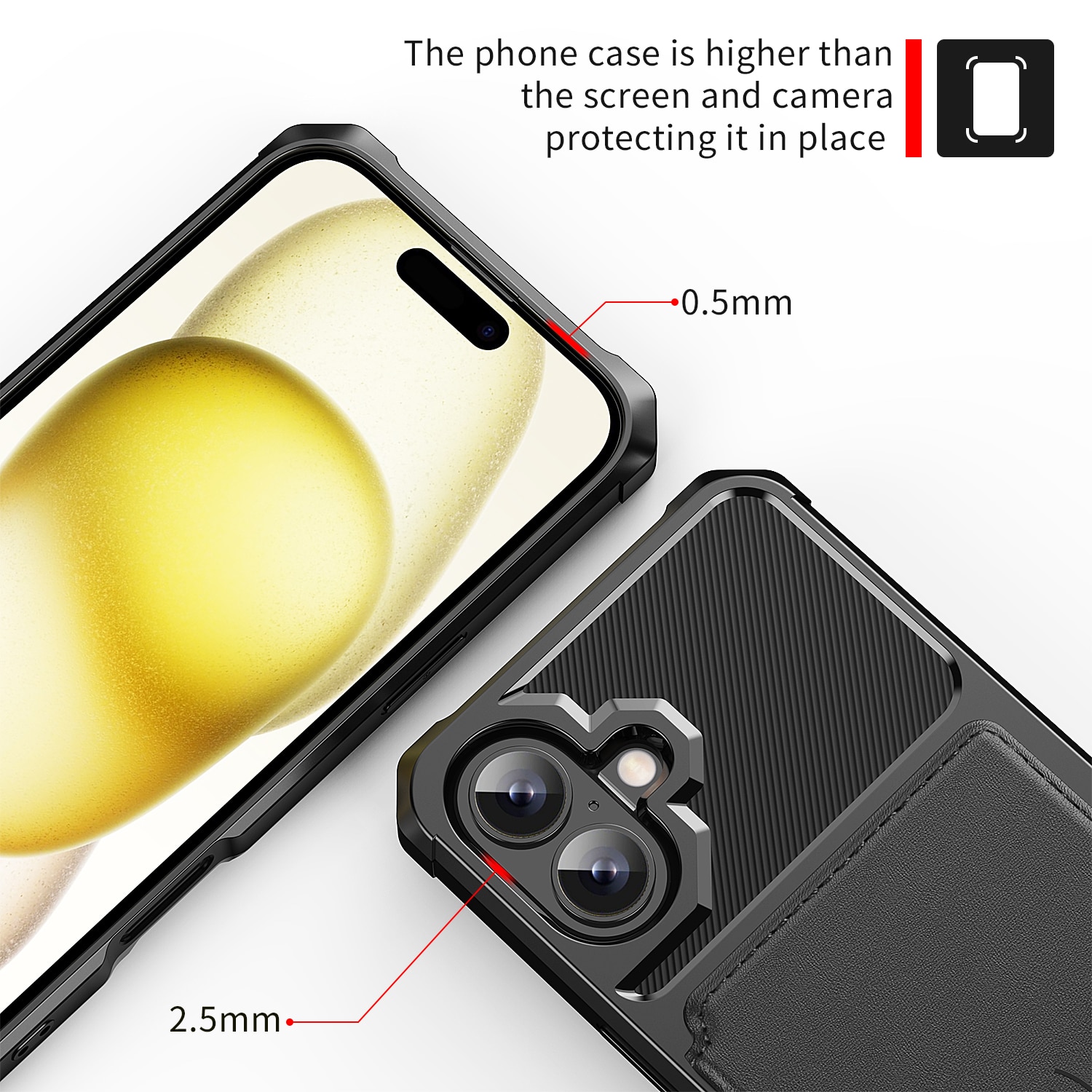 Tough Multi-slot Case iPhone 17 Musta