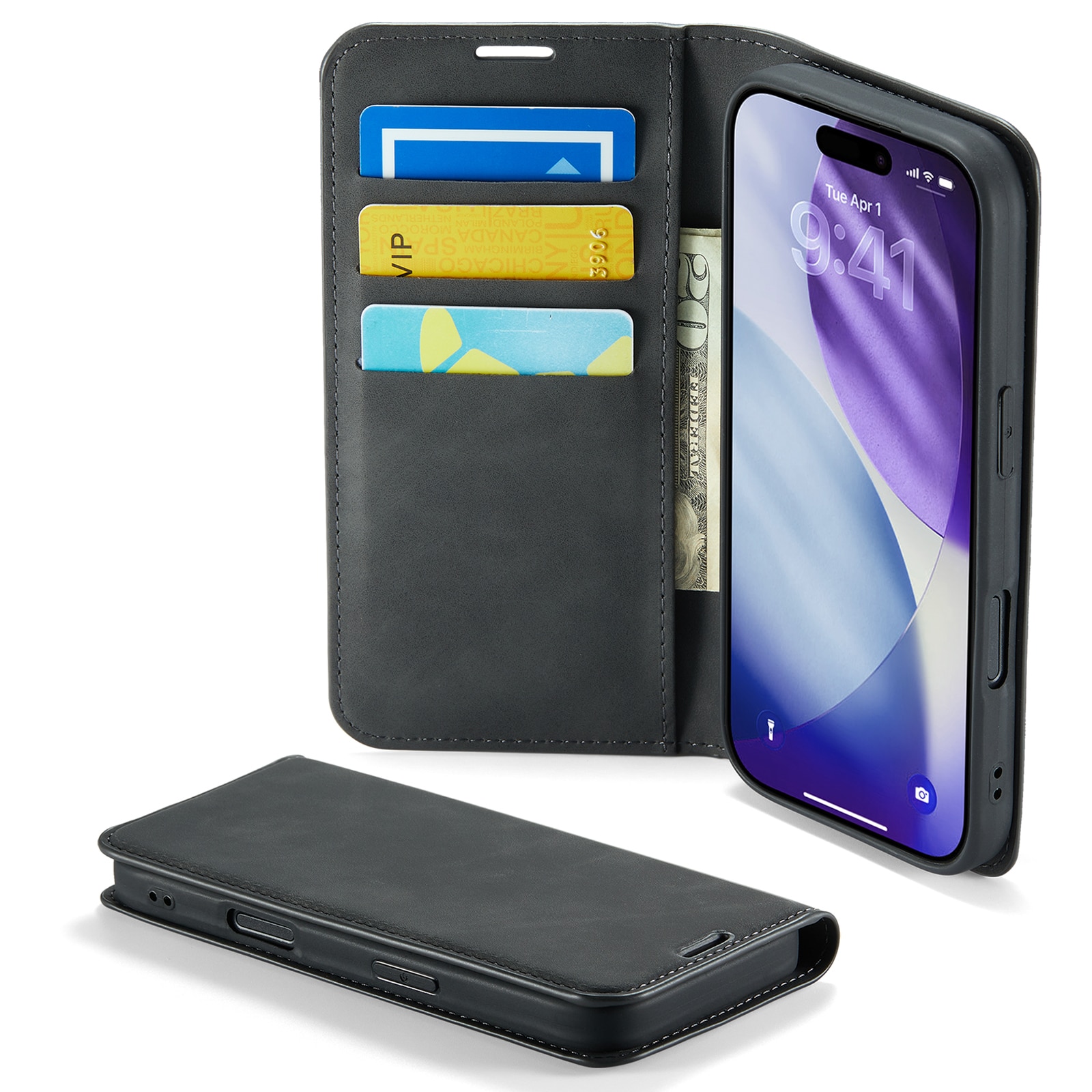 iPhone 17 Pro Max Slim Mobilfodral Musta