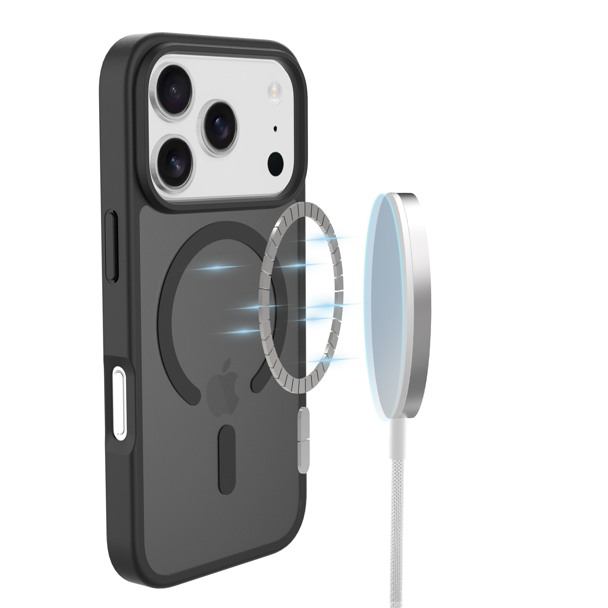 Magnetic Hybrid Kuori iPhone 17 Pro Max Frosted Black