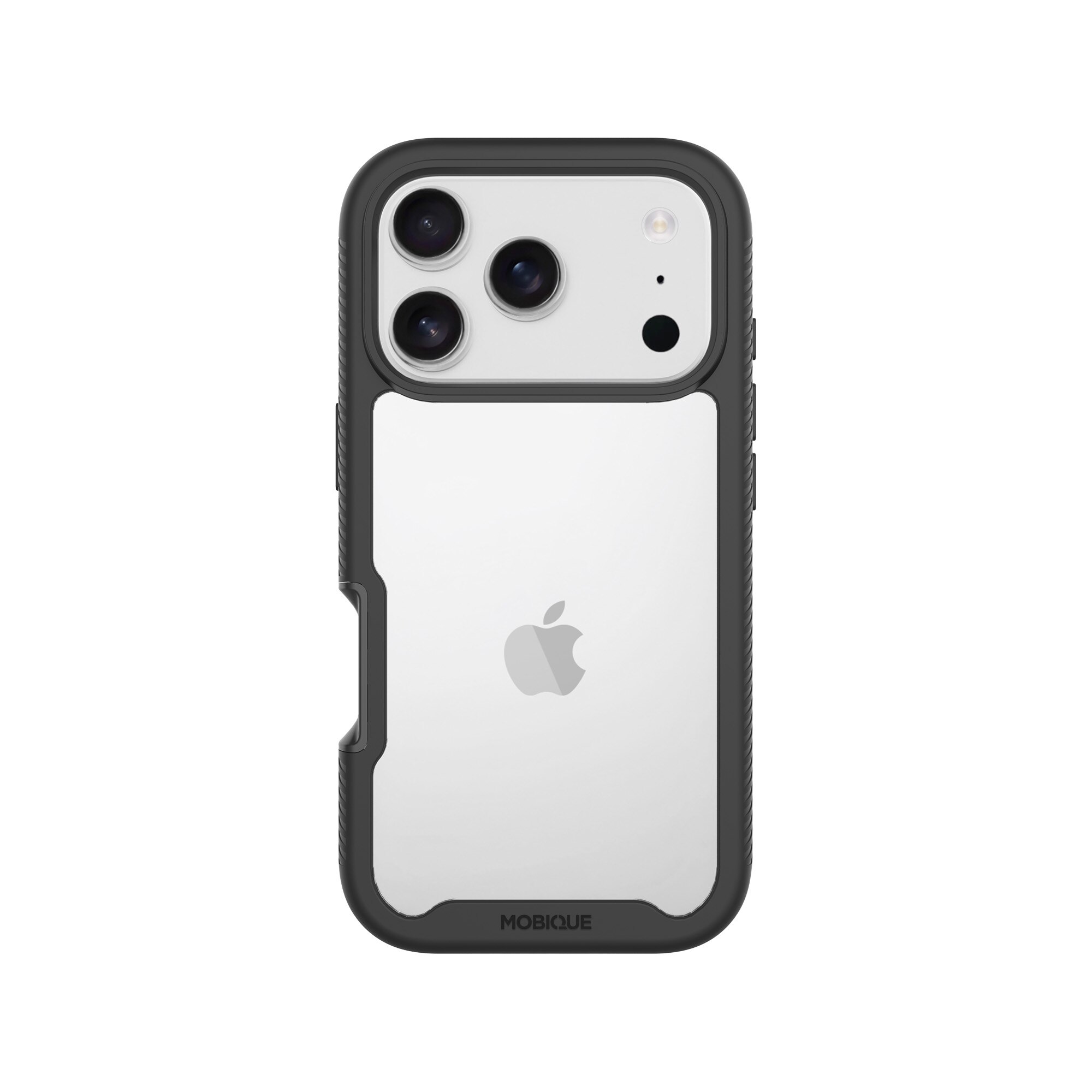 Full Protection Case iPhone 17 Pro Max Musta/läpinäkyvä