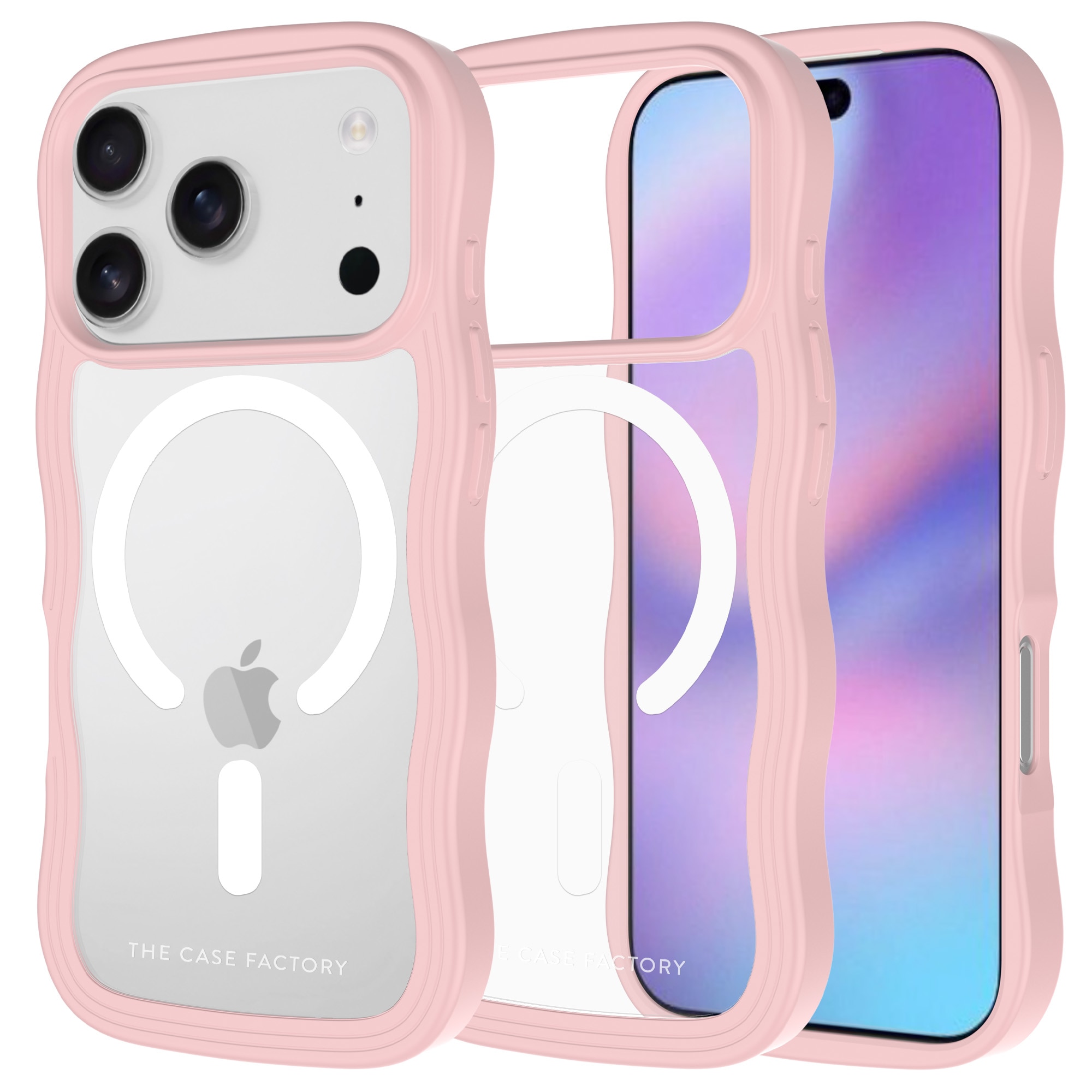 The Wave Mag Case iPhone 17 Pro Vaaleanpunainen