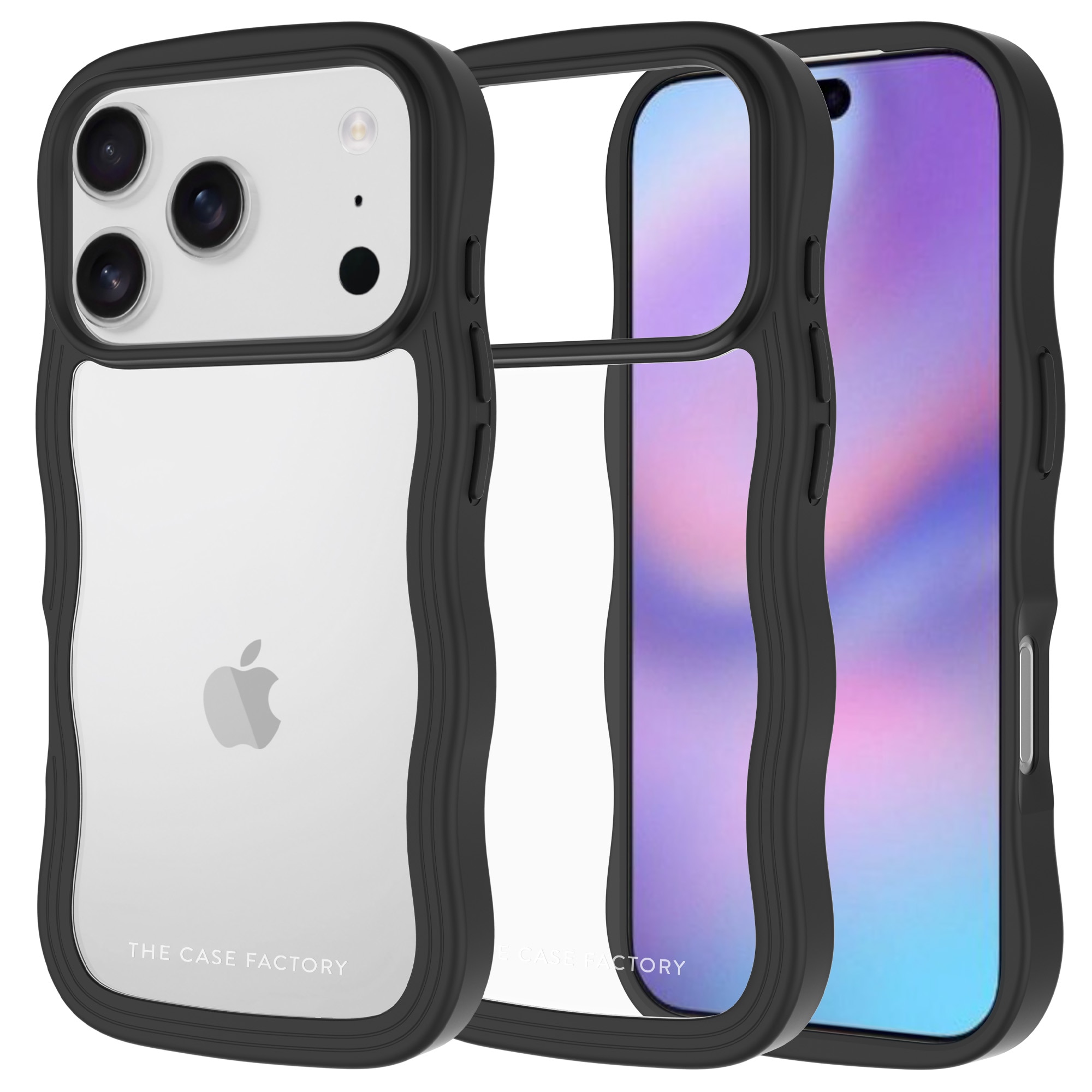 The Wave Case iPhone 17 Pro Musta