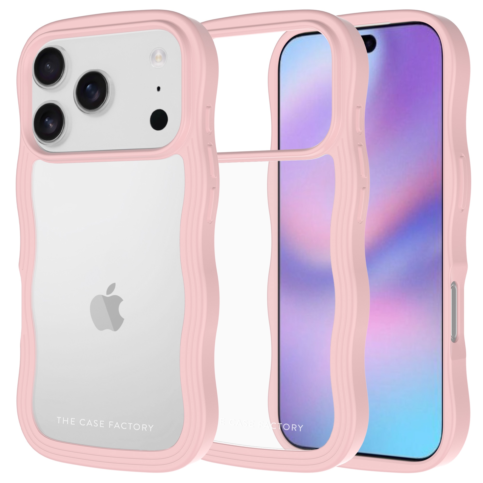 The Wave Case iPhone 17 Pro Vaaleanpunainen
