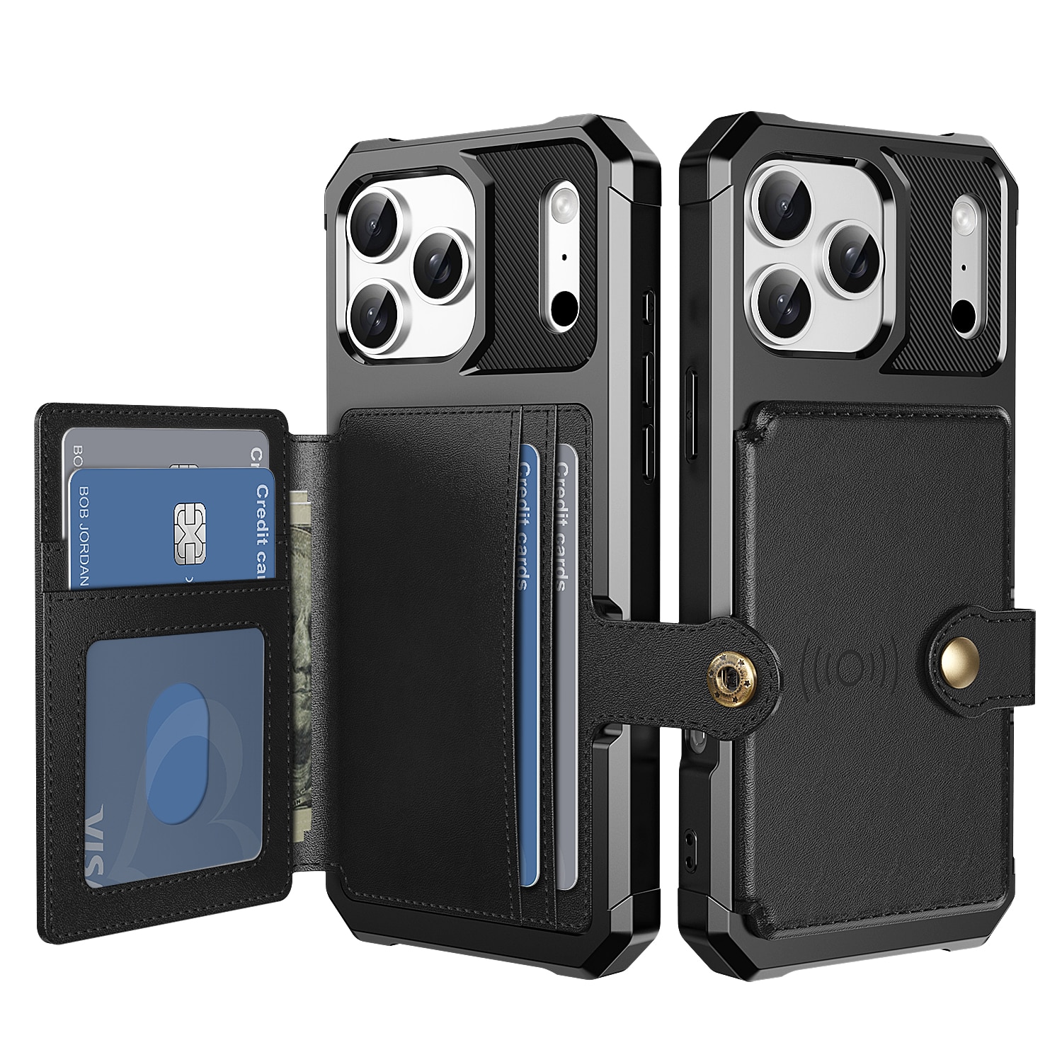 Tough Multi-slot Case iPhone 17 Pro Max Musta