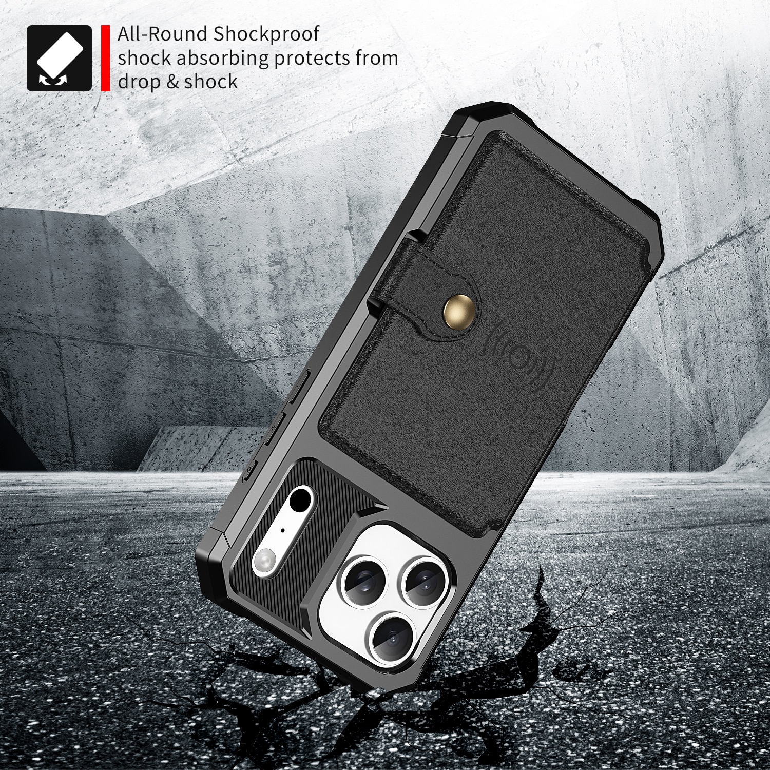 Tough Multi-slot Case iPhone 17 Pro Max Musta