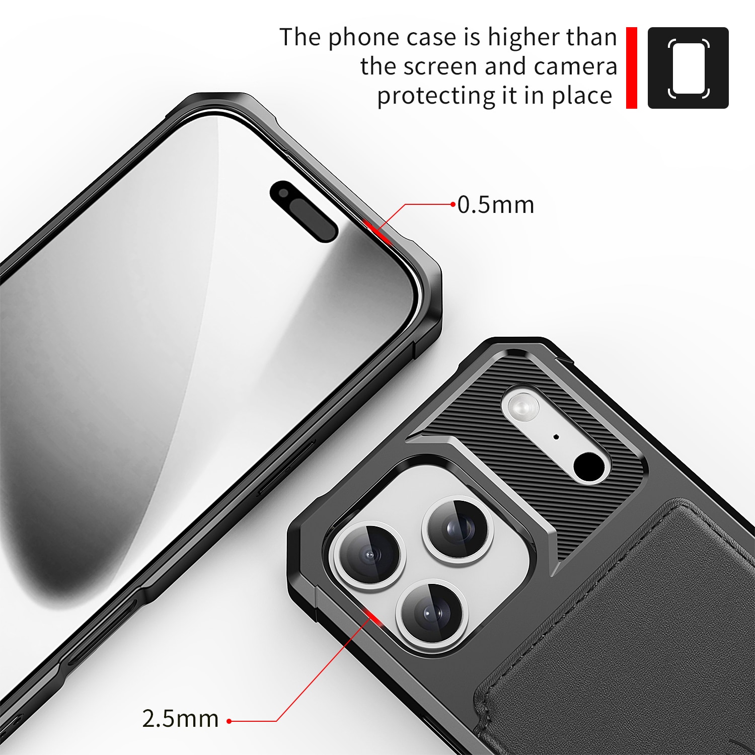Tough Multi-slot Case iPhone 17 Pro Max Musta