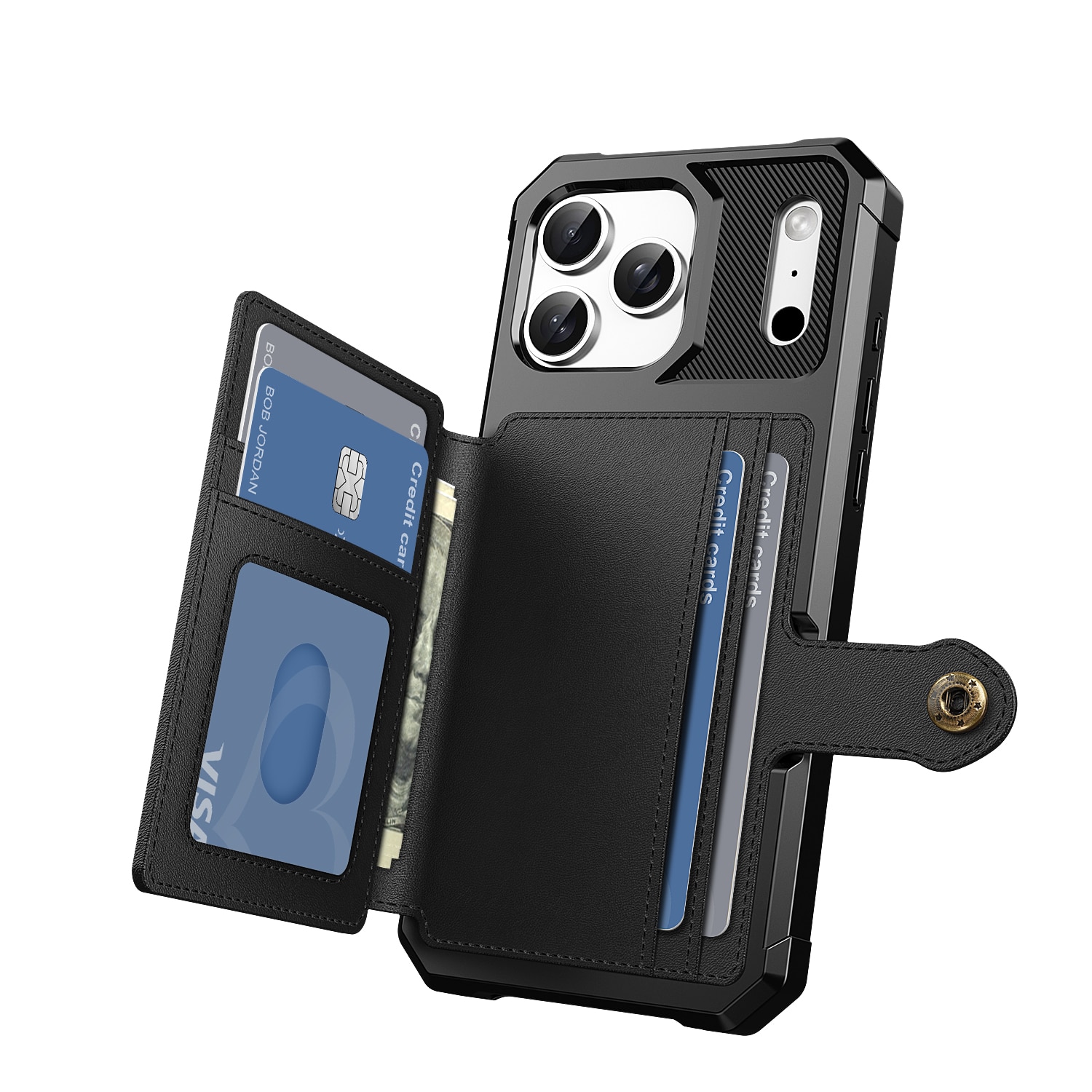 Tough Multi-slot Case iPhone 17 Pro Max Musta