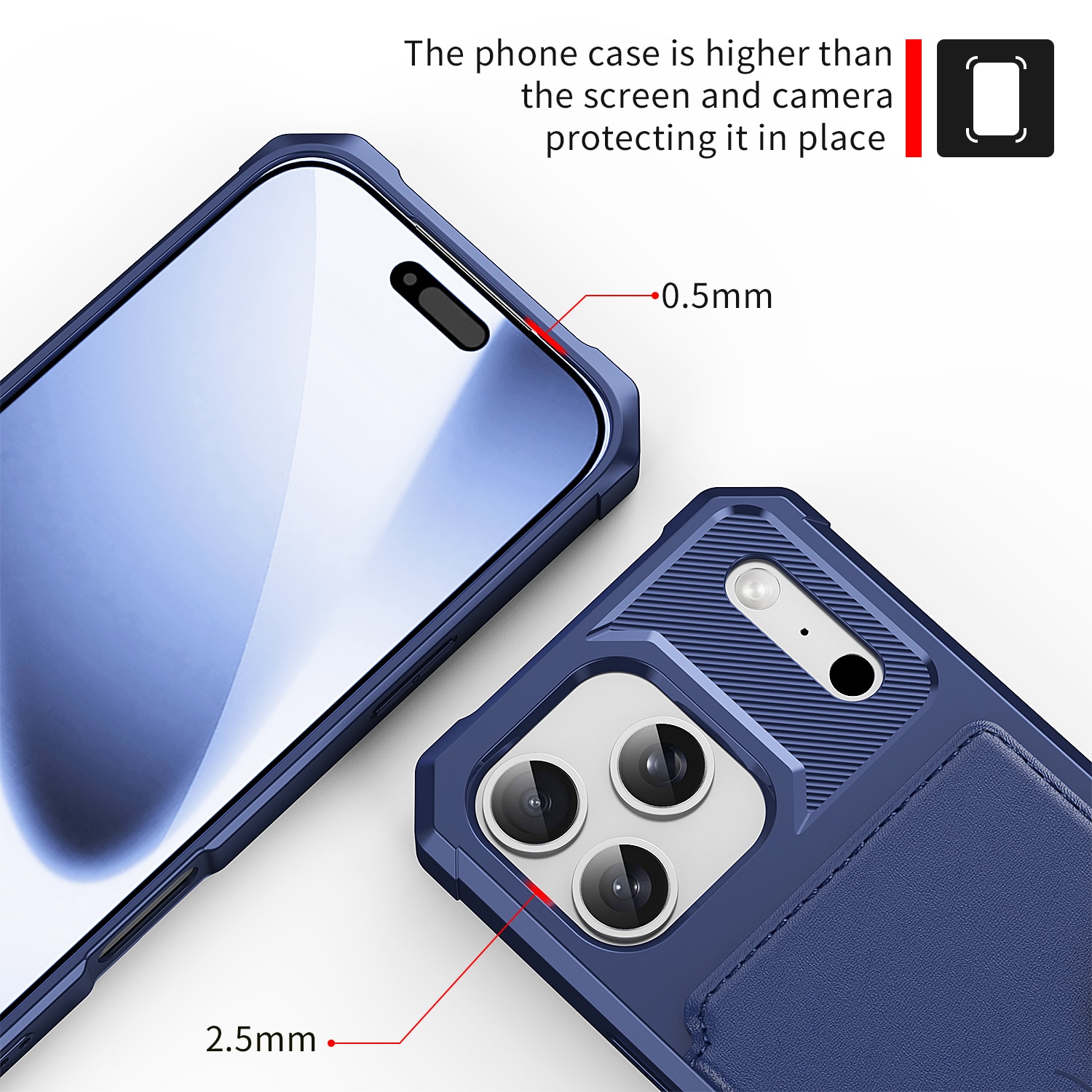 Tough Multi-slot Case iPhone 17 Pro Max Sininen