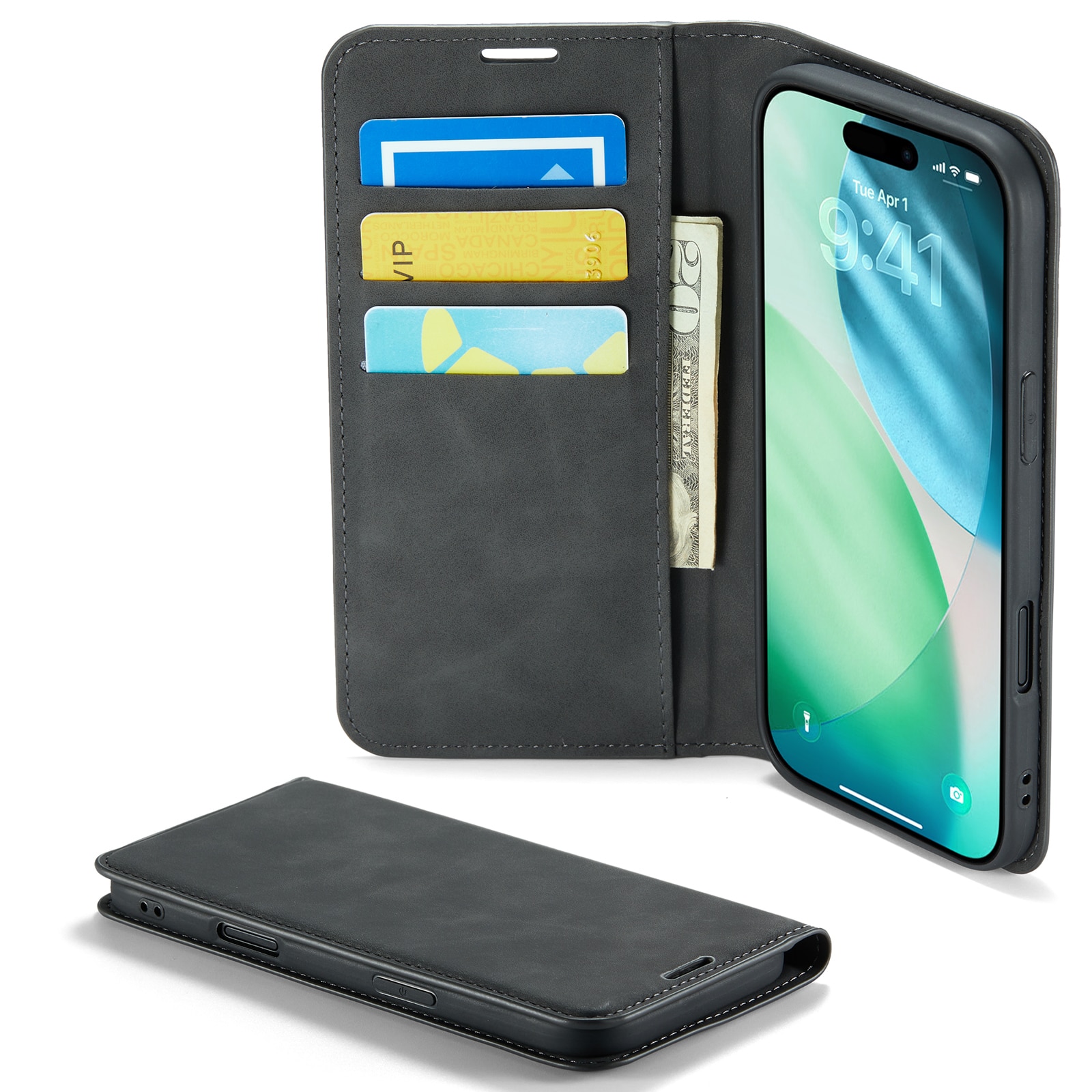 iPhone Air Slim Mobilfodral Musta