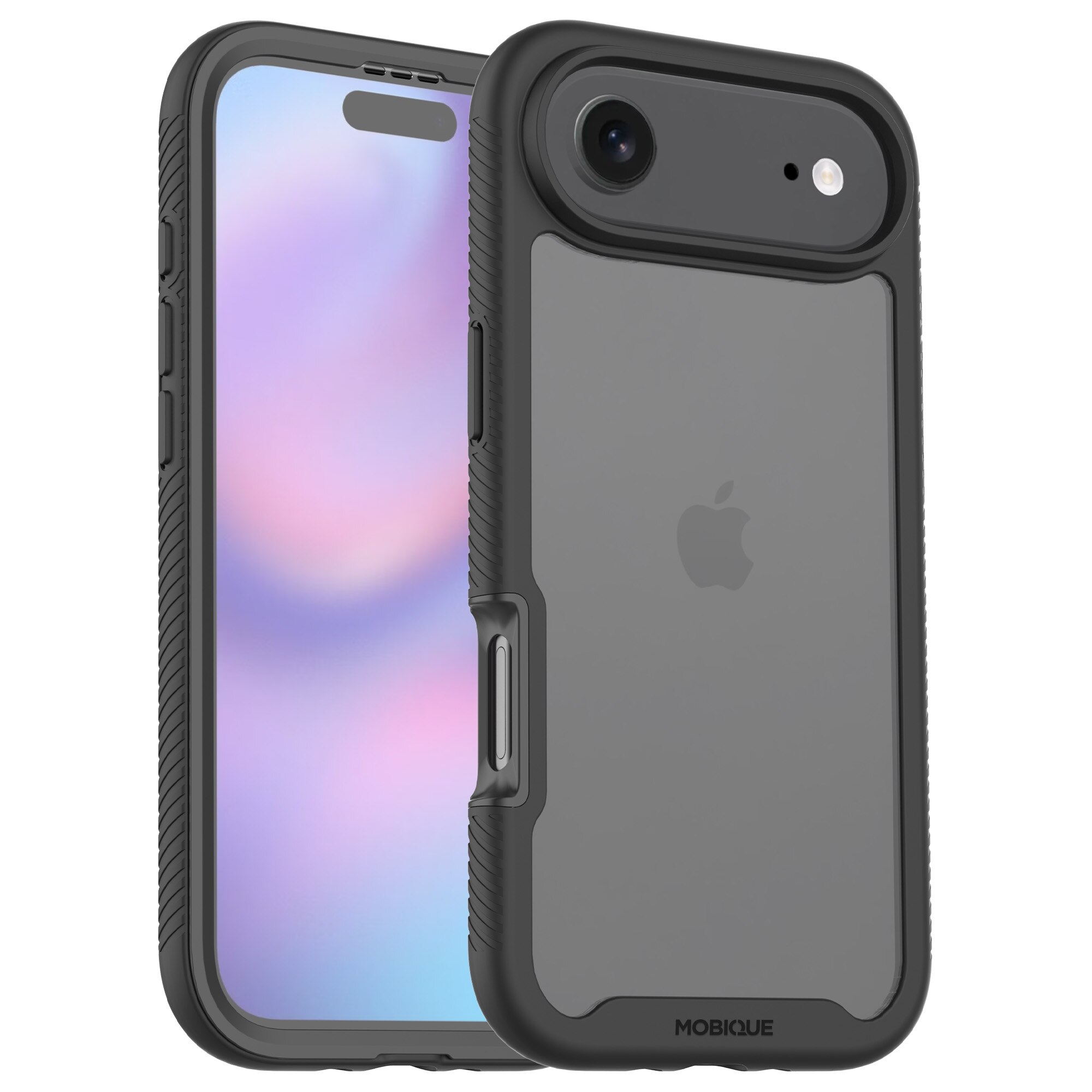 Full Protection Case iPhone 17 Air Musta/läpinäkyvä
