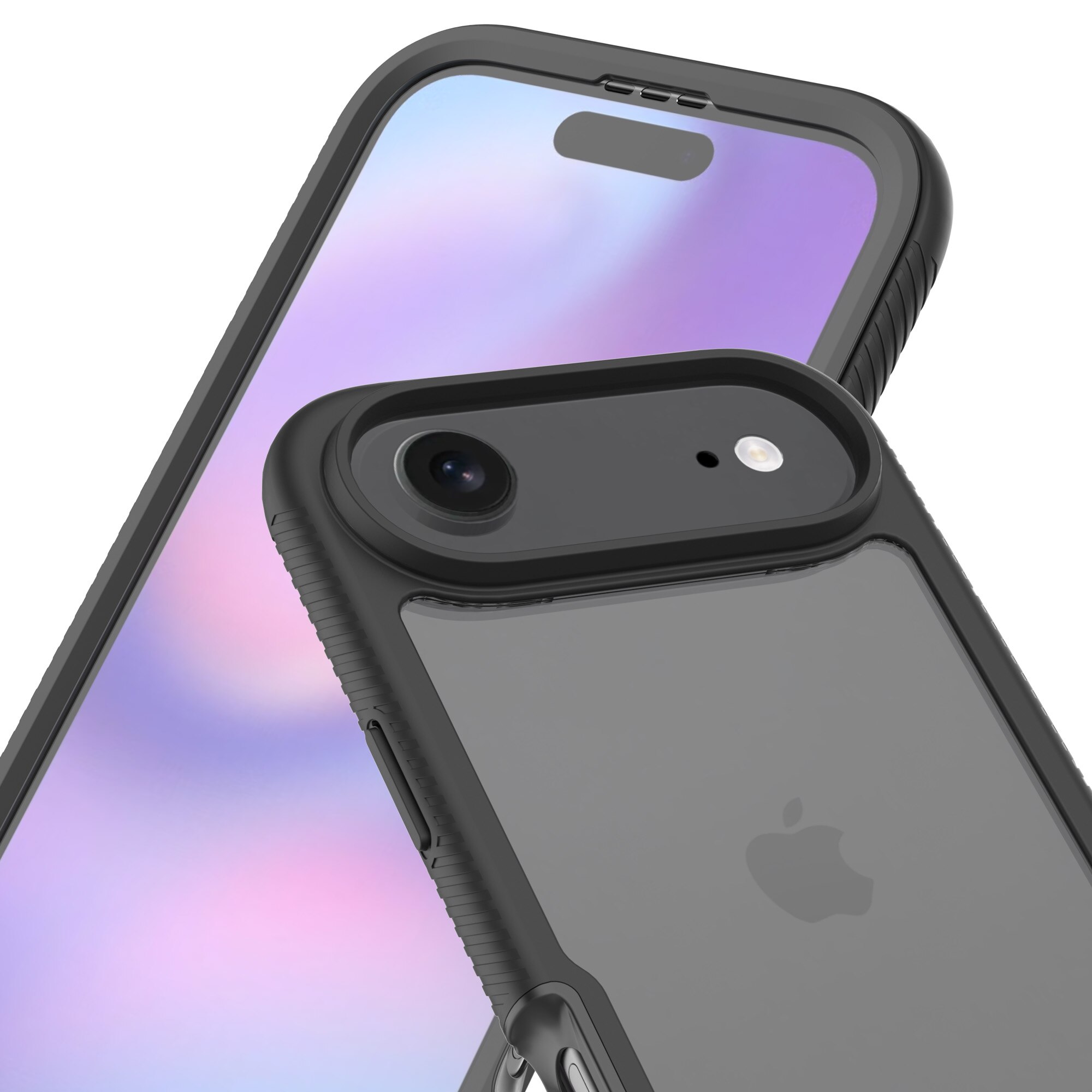 Full Protection Case iPhone 17 Air Musta/läpinäkyvä