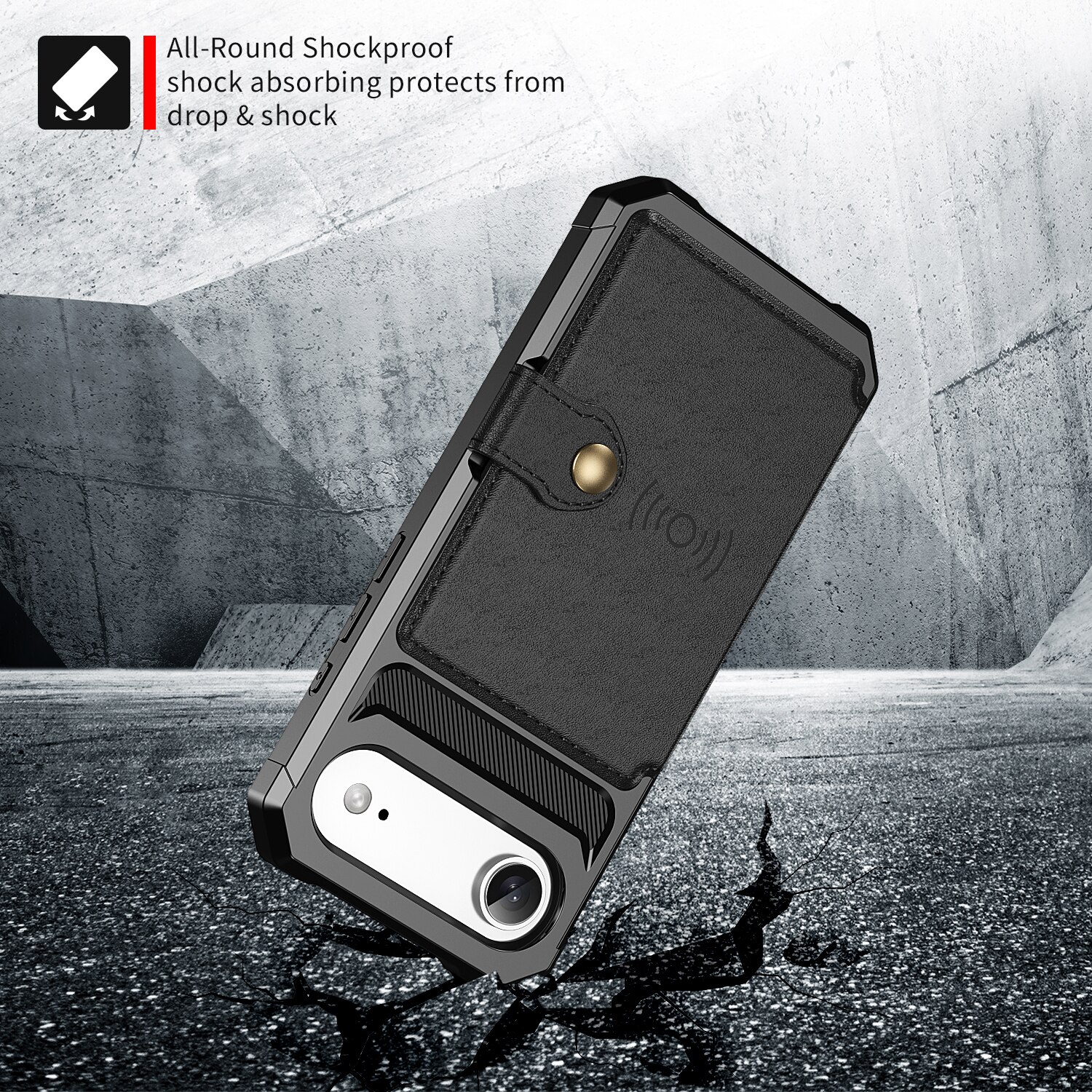 Tough Multi-slot Case iPhone Air Musta