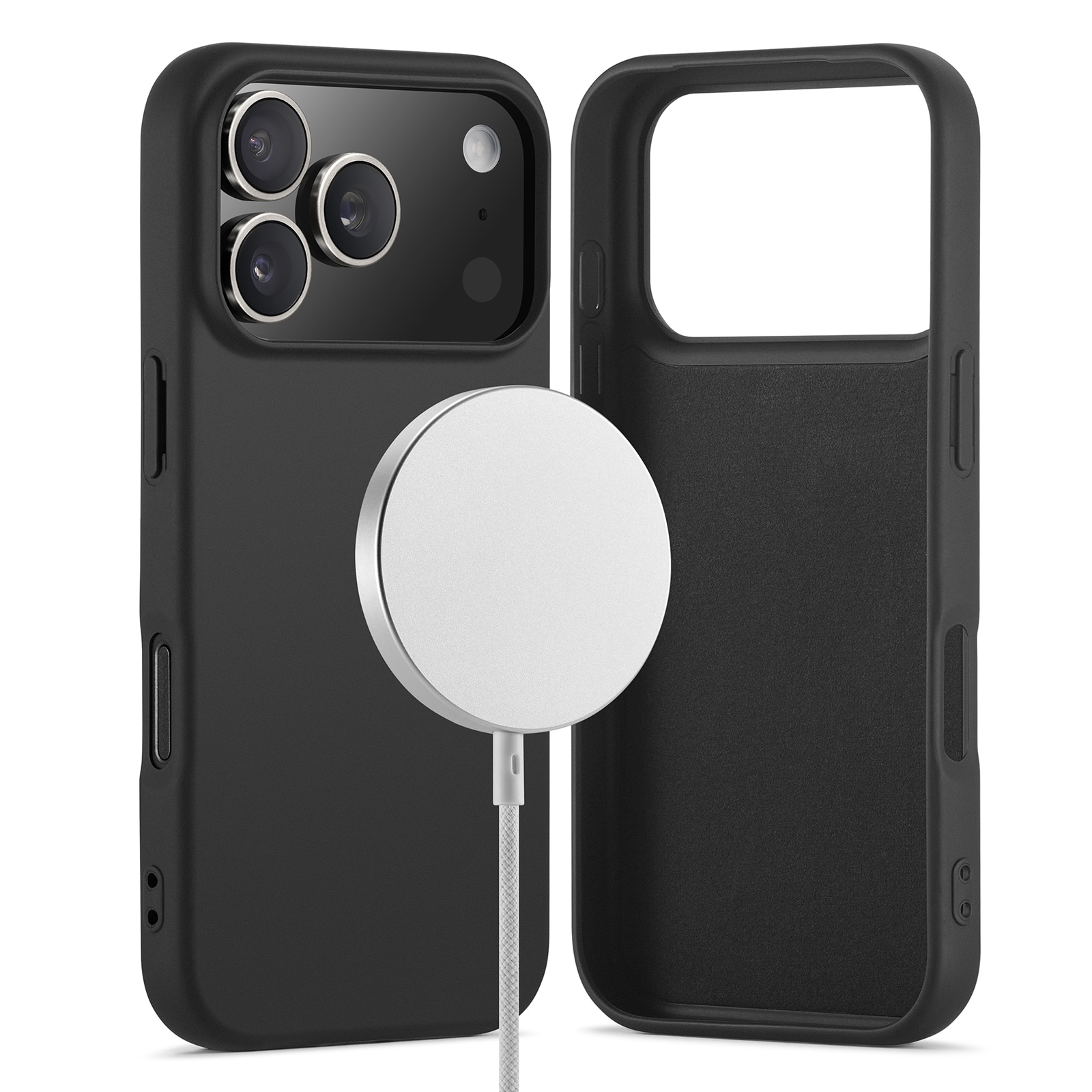 TPU suojakuori MagSafe iPhone 17 Pro Musta