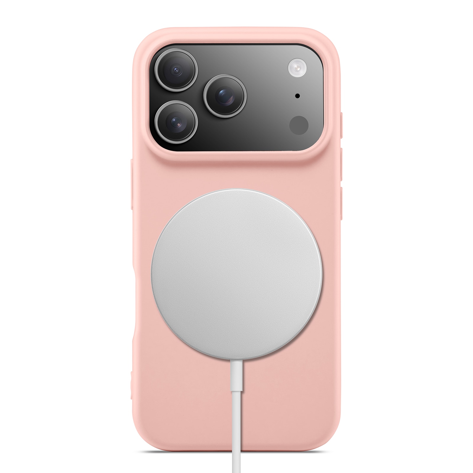 TPU suojakuori MagSafe iPhone 17 Pro Max Vaaleanpunainen
