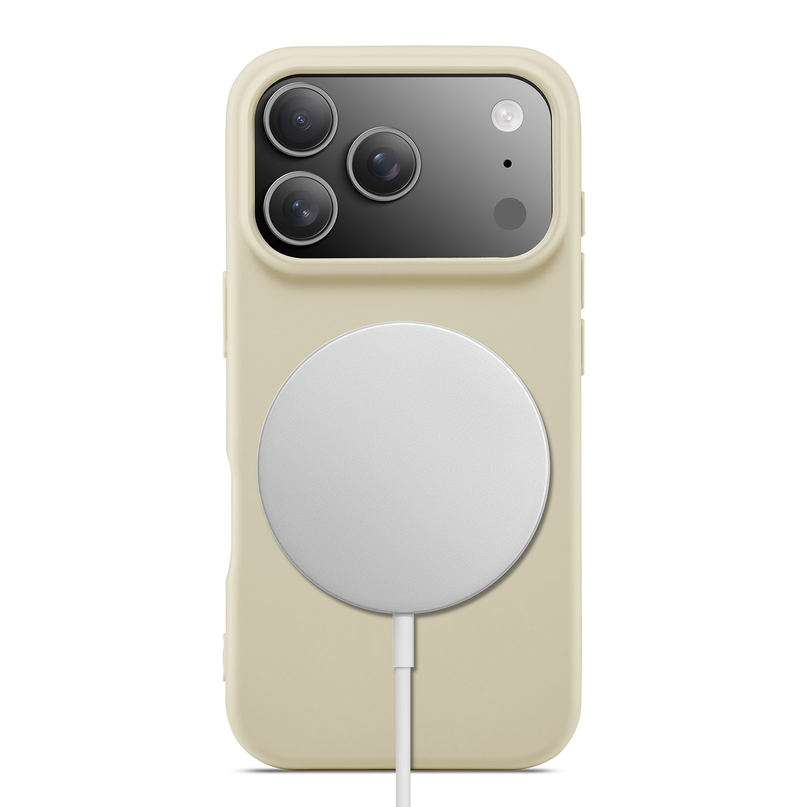 TPU suojakuori MagSafe iPhone 17 Pro Max Beige