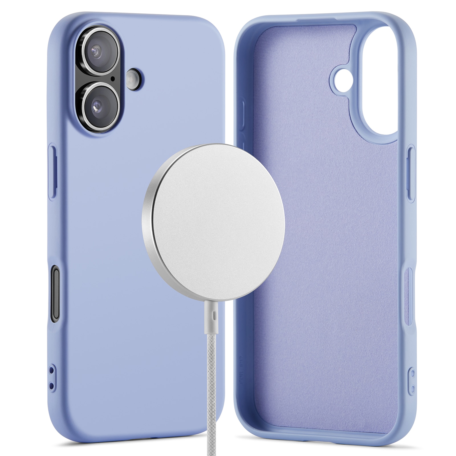 TPU suojakuori MagSafe iPhone 17 Liila