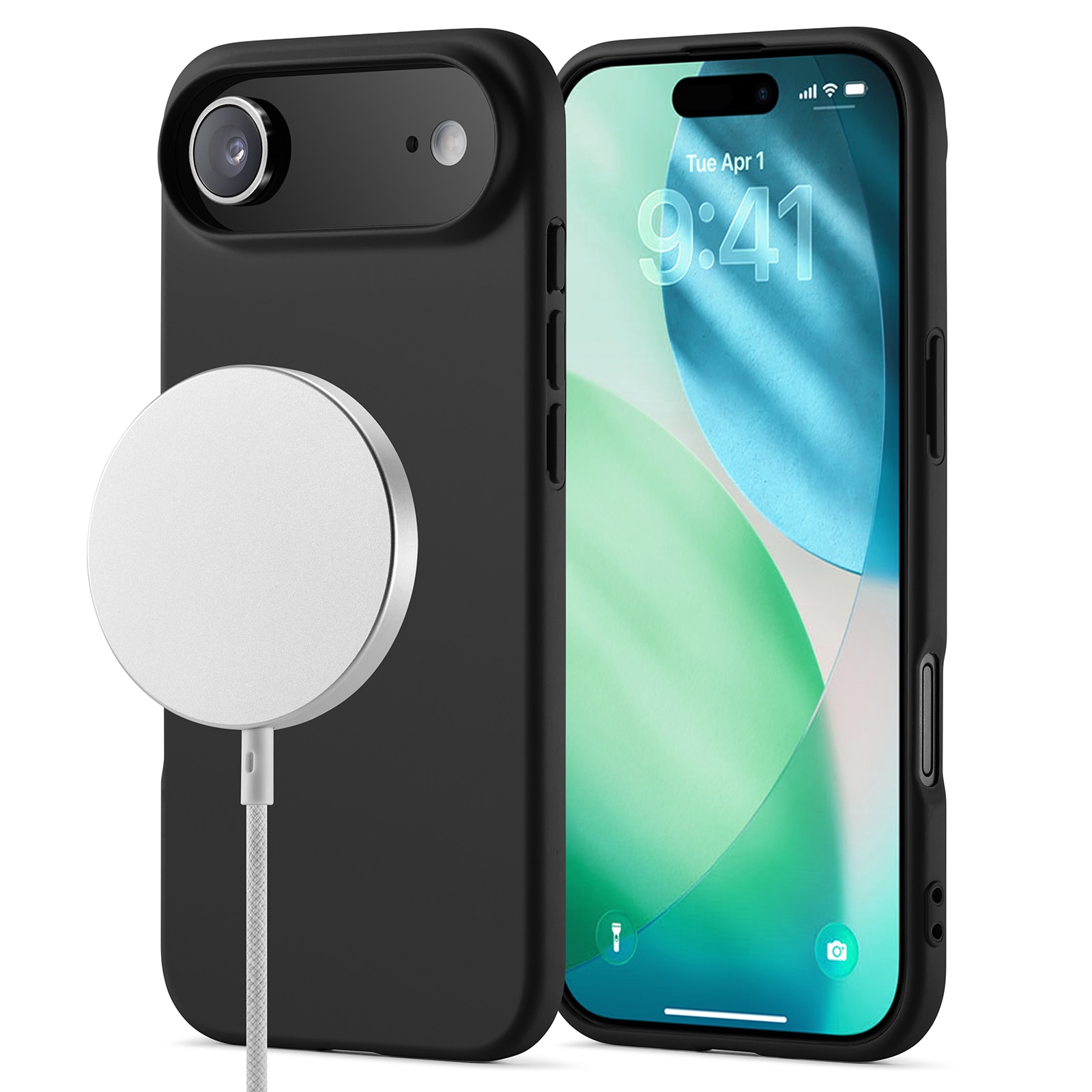 TPU suojakuori MagSafe iPhone 17 Air Musta