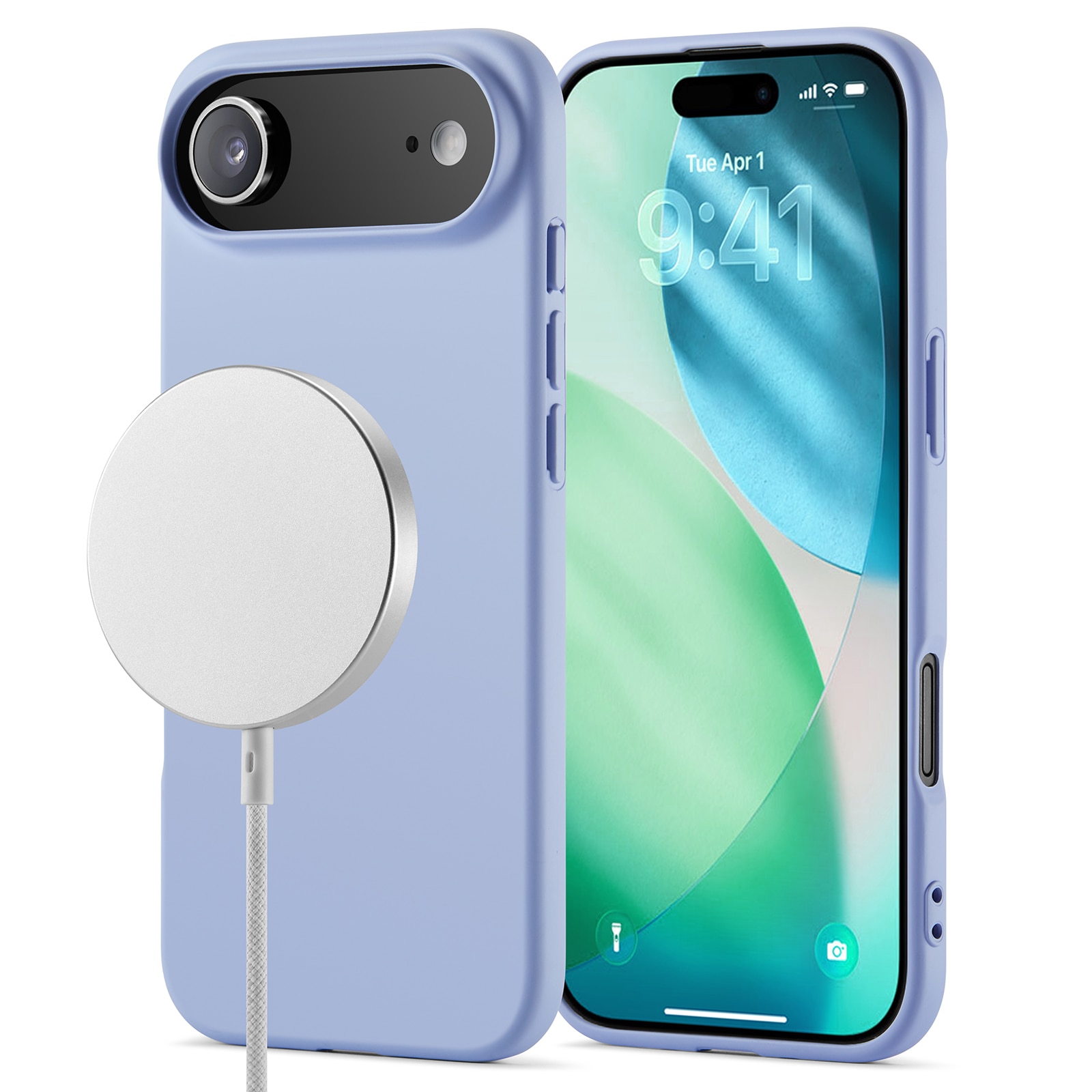 TPU suojakuori MagSafe iPhone 17 Air Liila