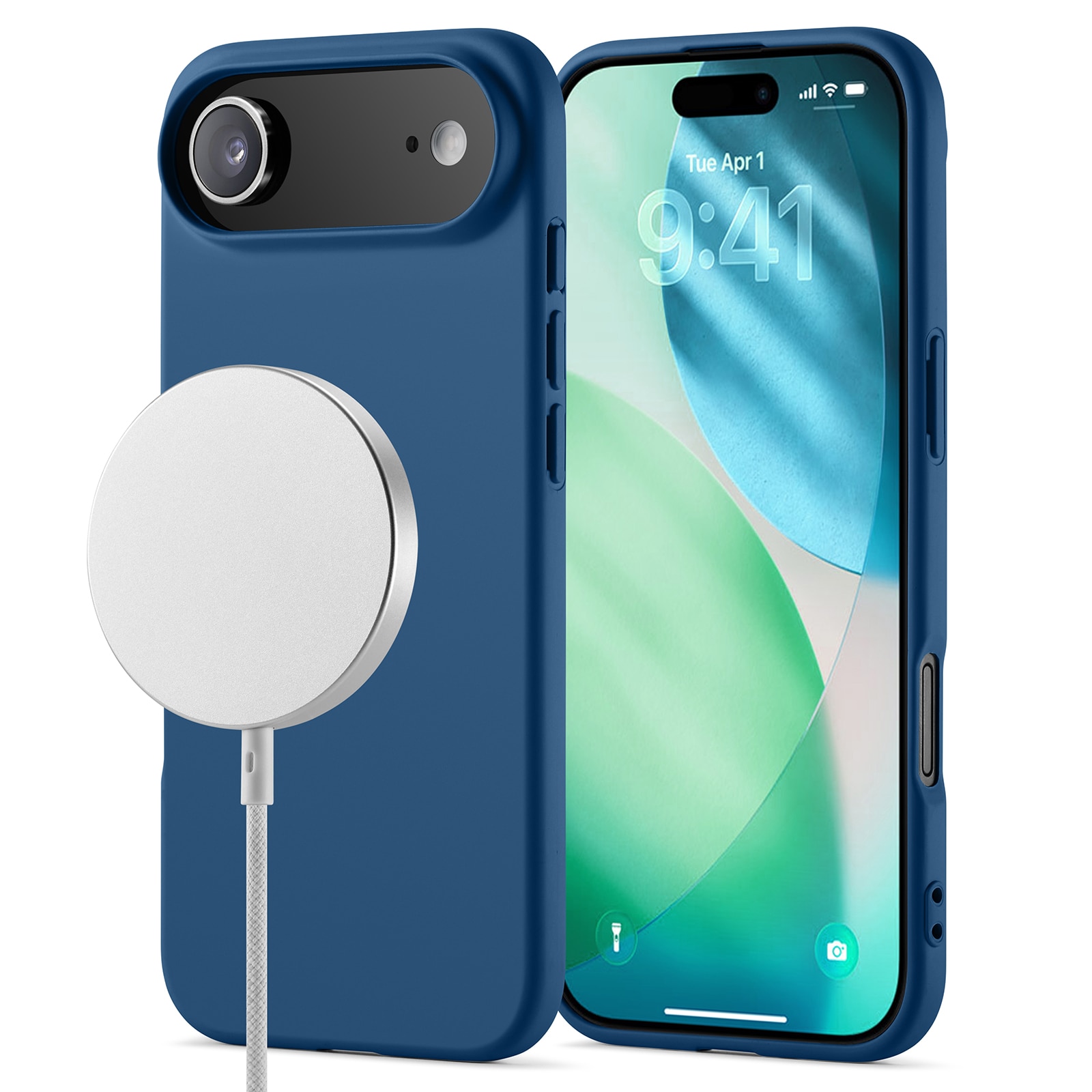 TPU suojakuori MagSafe iPhone 17 Air Vaaleansininen