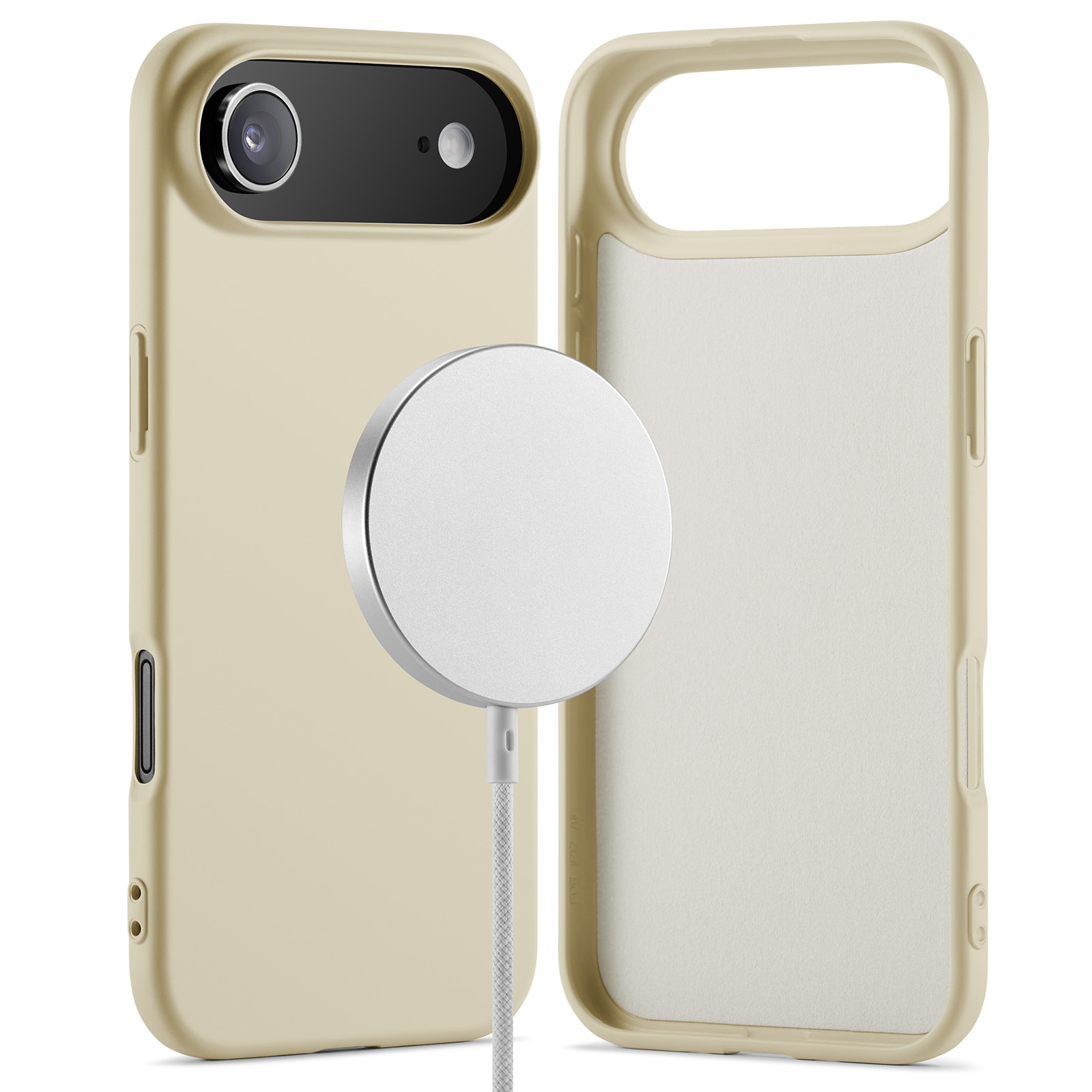 TPU suojakuori MagSafe iPhone 17 Air Beige