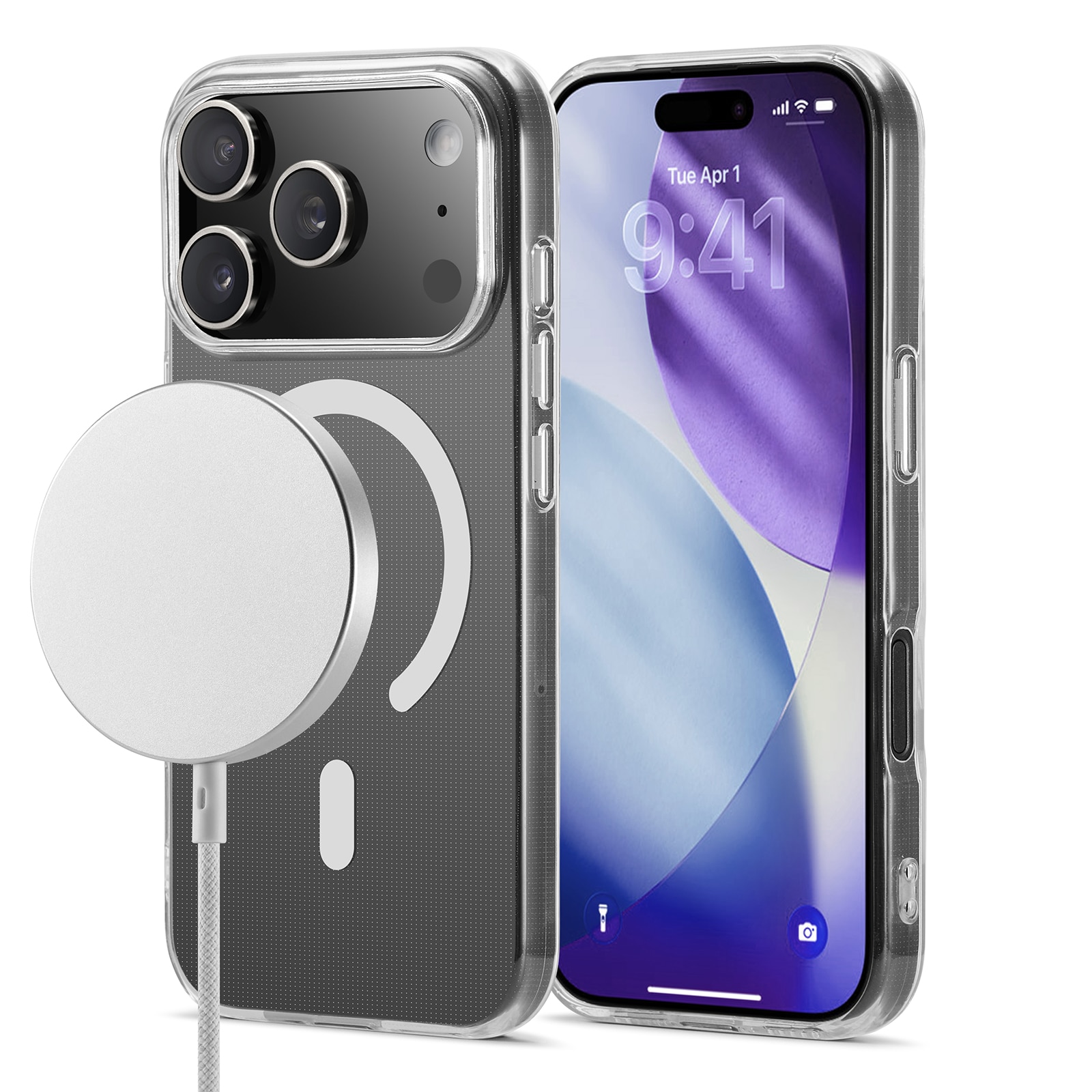 TPU Kuori MagSafe iPhone 17 Pro Kirkas