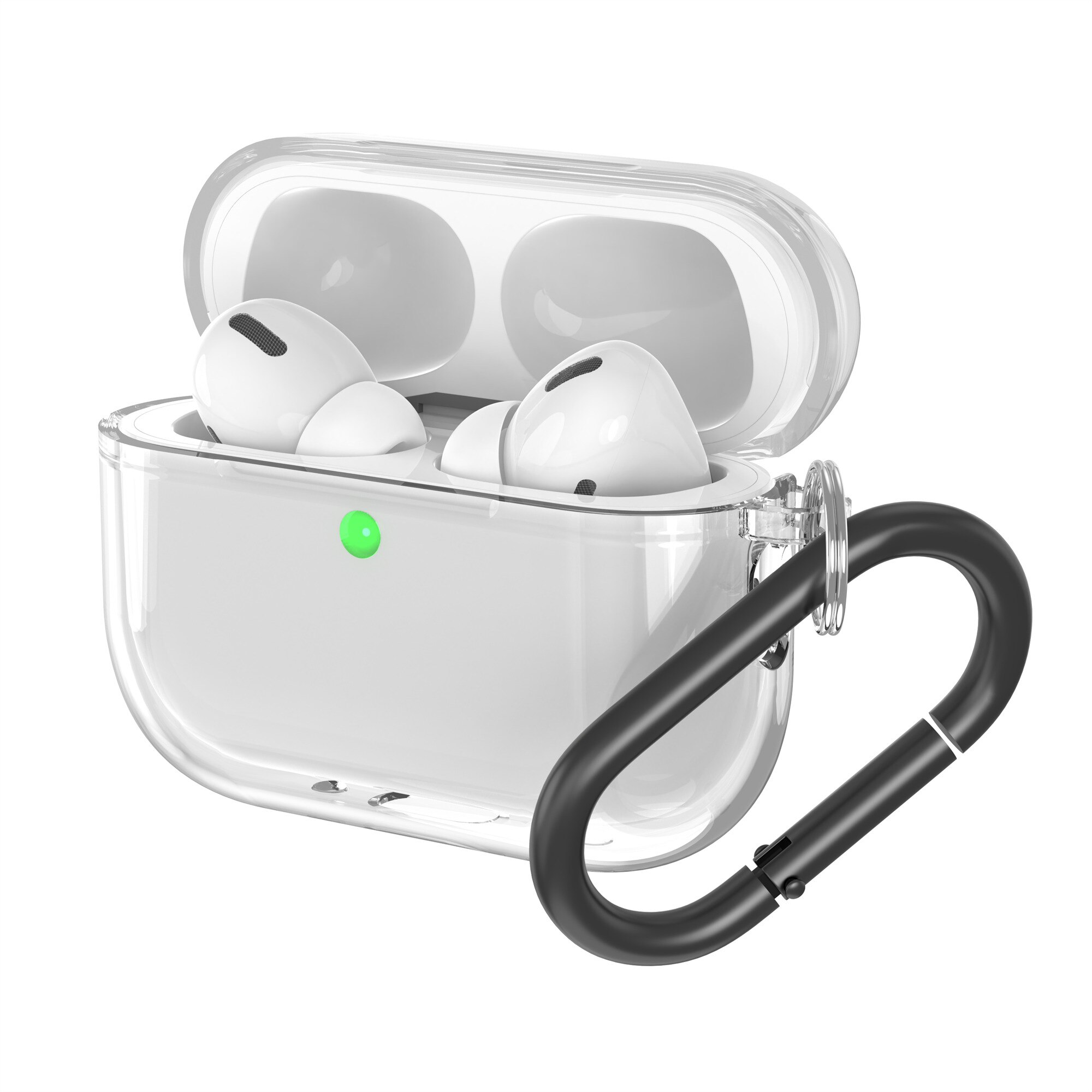 Apple AirPods Pro 3 Kuori TPU karbiinhaalla kirkas