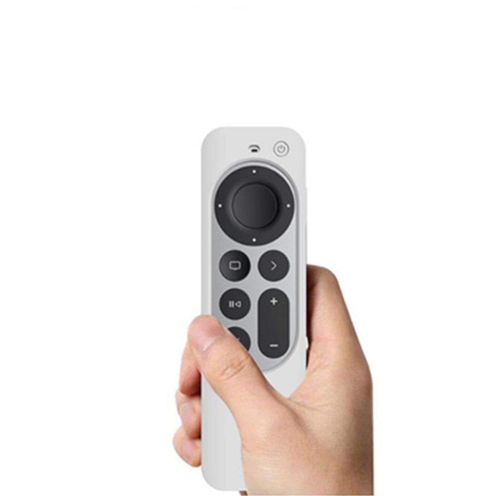 Apple TV 4k 2021 laatikko+kaukosäädin silikonikotelo valkoinen