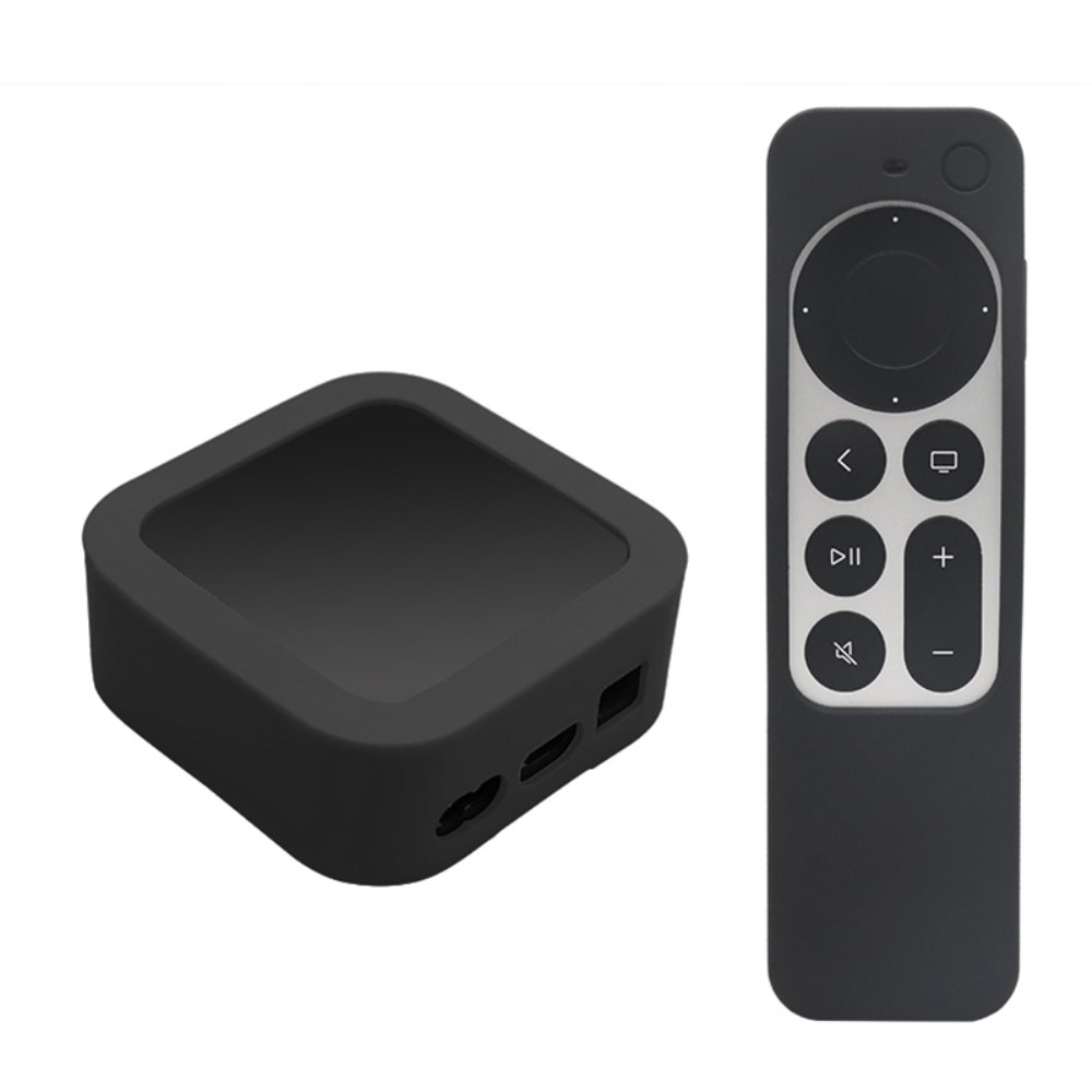 Apple TV 4K 2021/Apple TV Remote (gen 2) silikonikotelo musta