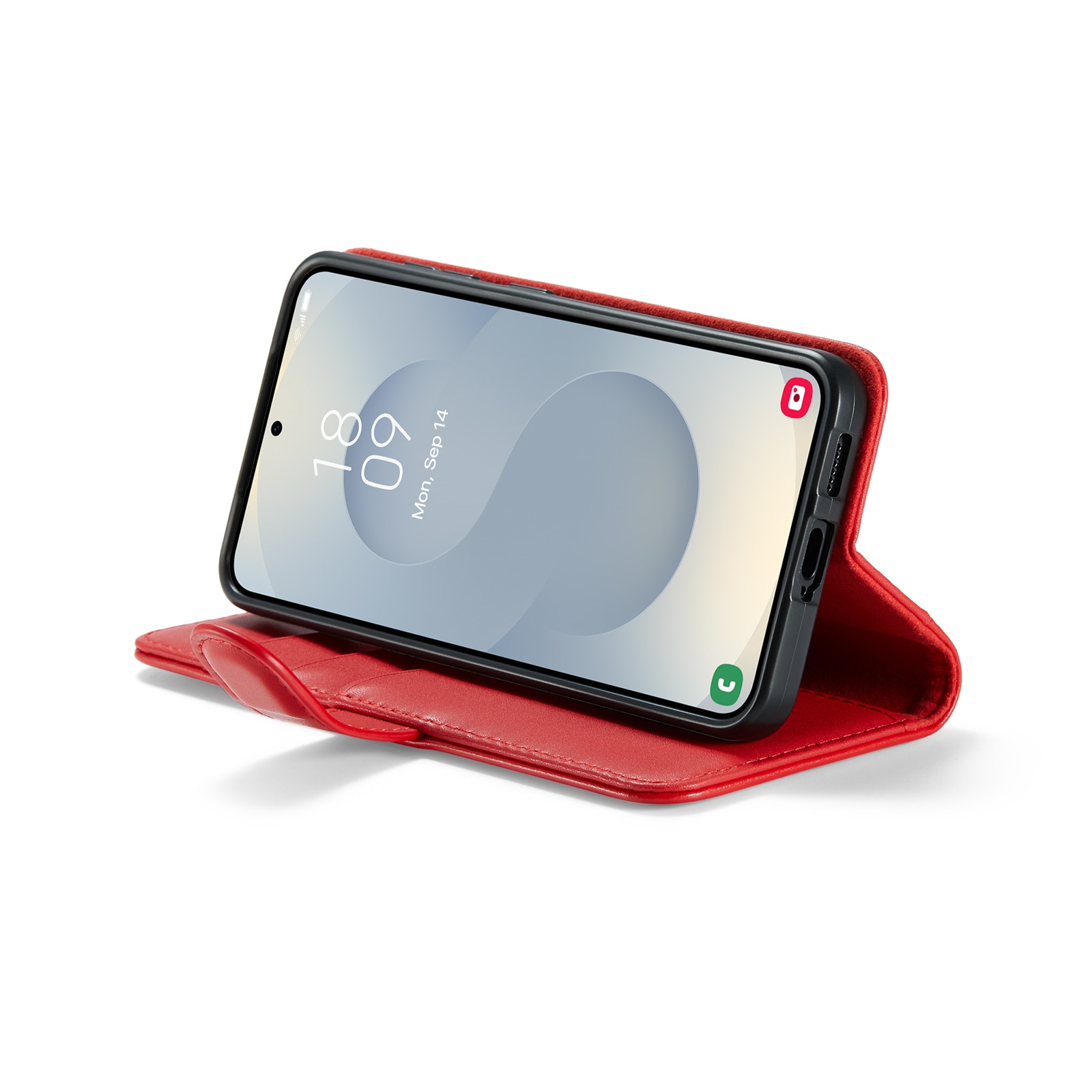 Aito Nahkakotelo Samsung Galaxy S25 FE Punainen