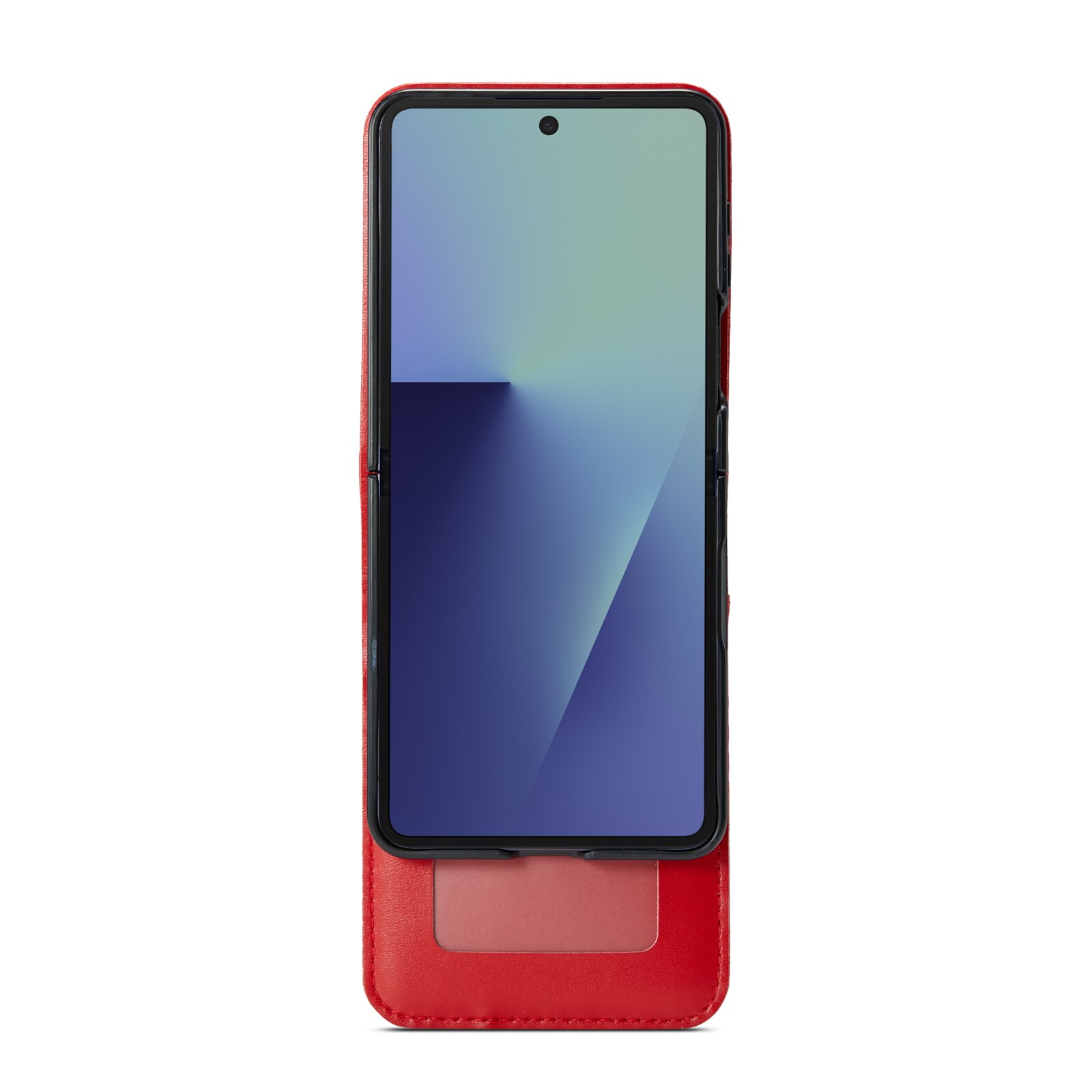 Aito Nahkakotelo Samsung Galaxy Z Flip 7 Punainen