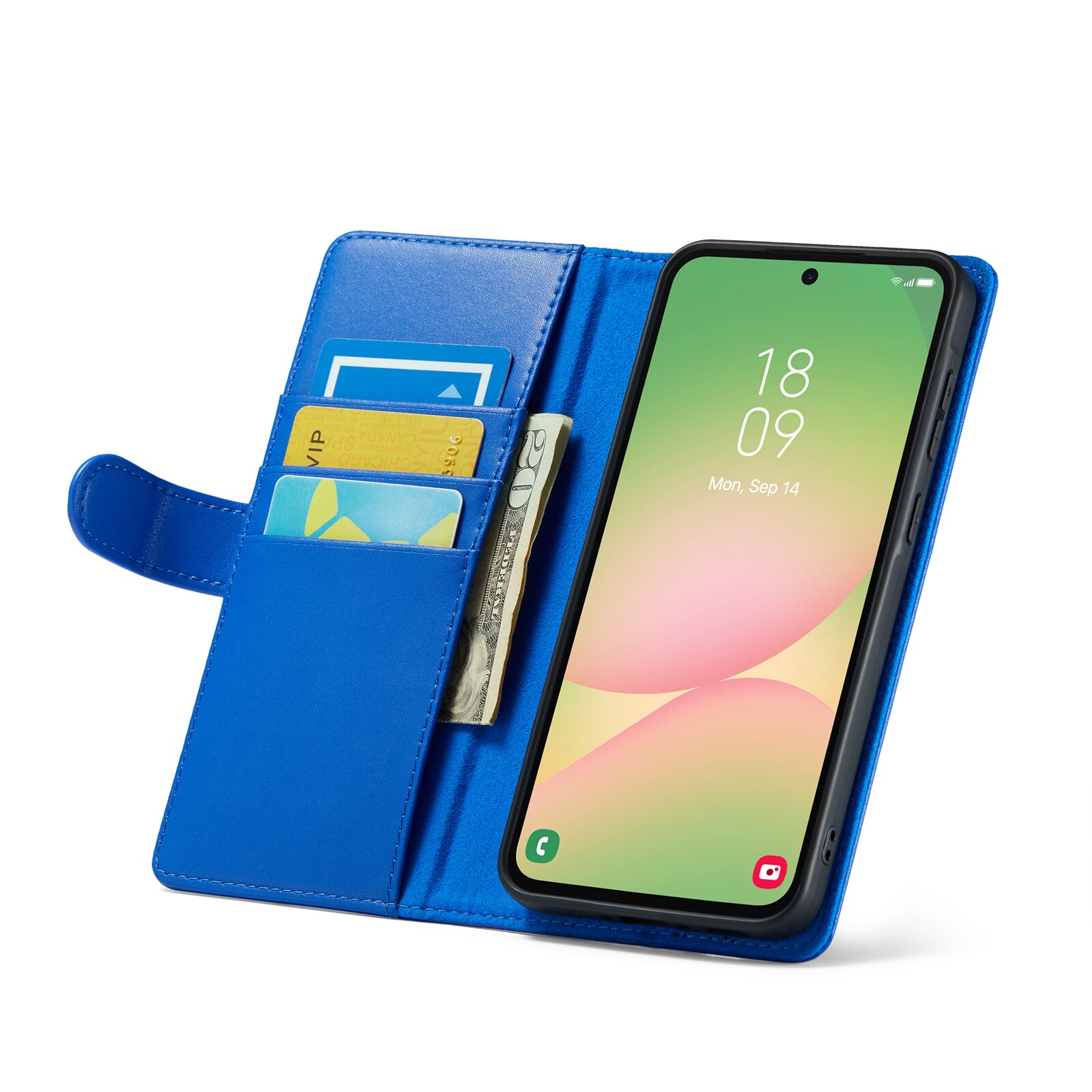 Aito Nahkakotelo Samsung Galaxy A56 Sininen