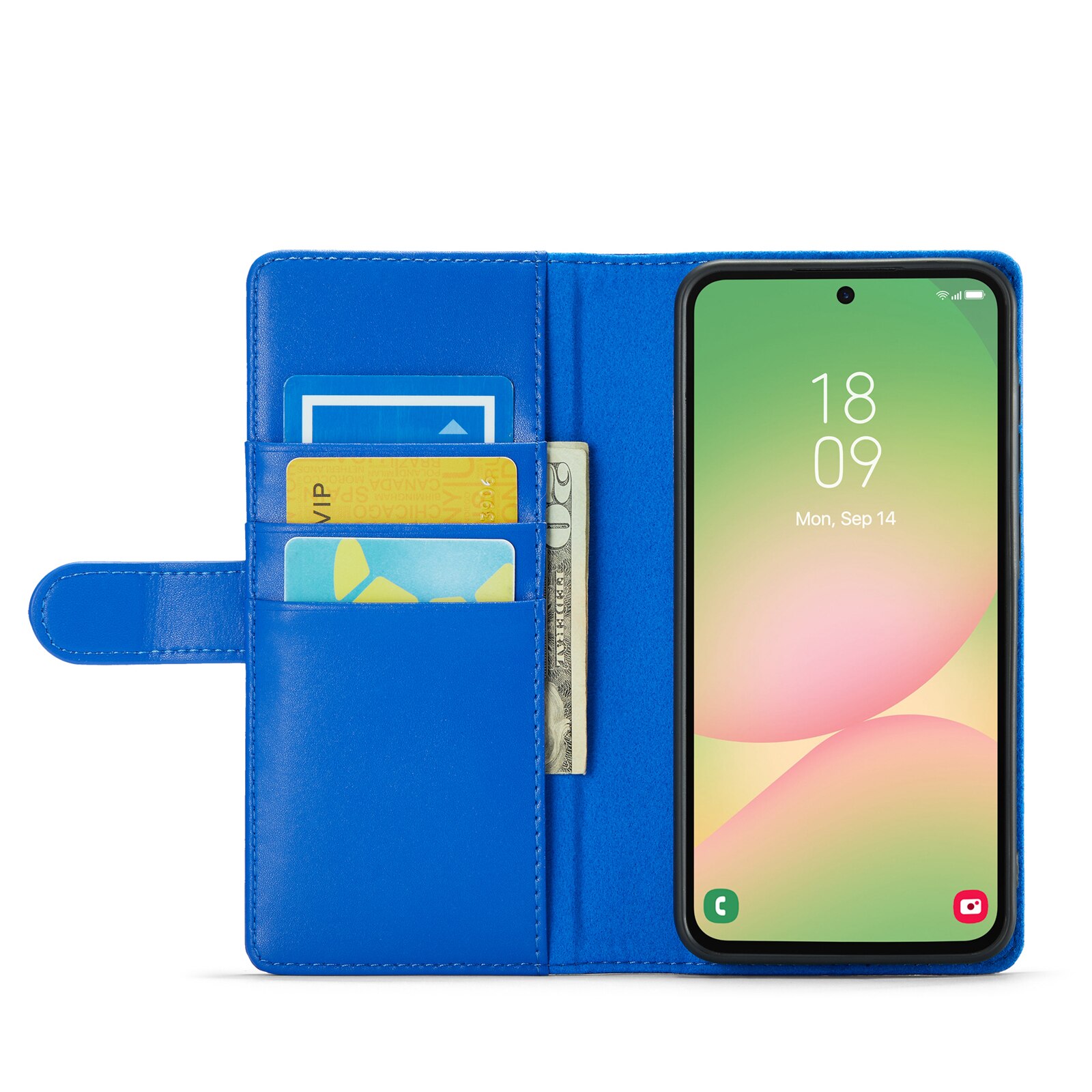 Aito Nahkakotelo Samsung Galaxy A56 Sininen