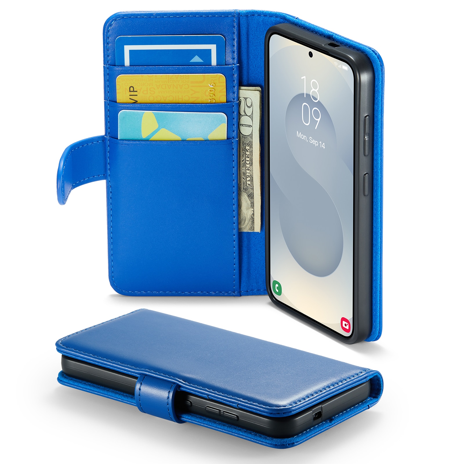 Aito Nahkakotelo Samsung Galaxy S25 FE Sininen
