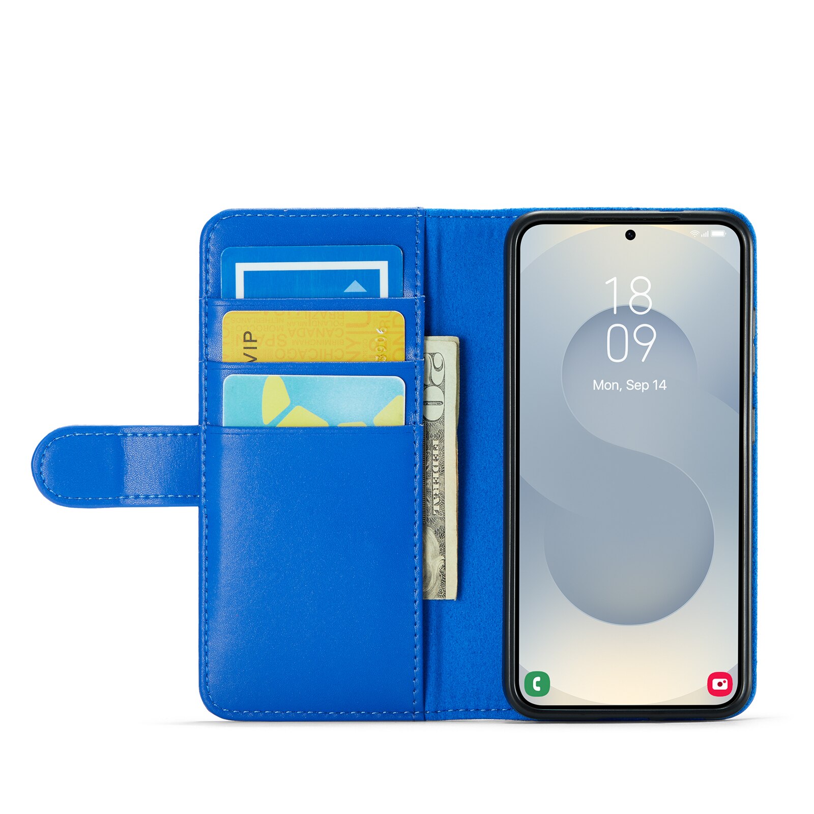 Aito Nahkakotelo Samsung Galaxy S25 FE Sininen