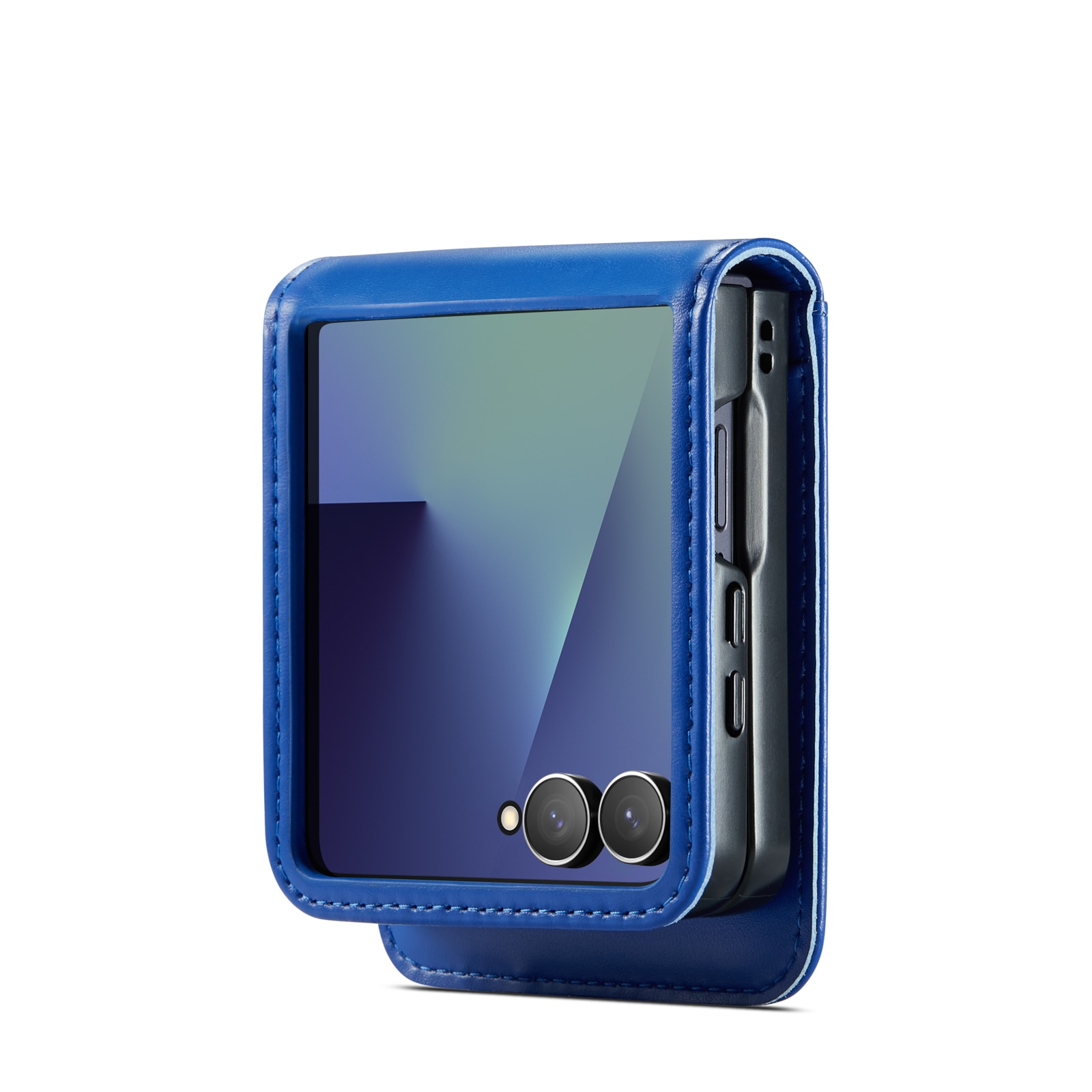 Aito Nahkakotelo Samsung Galaxy Z Flip 7 Sininen