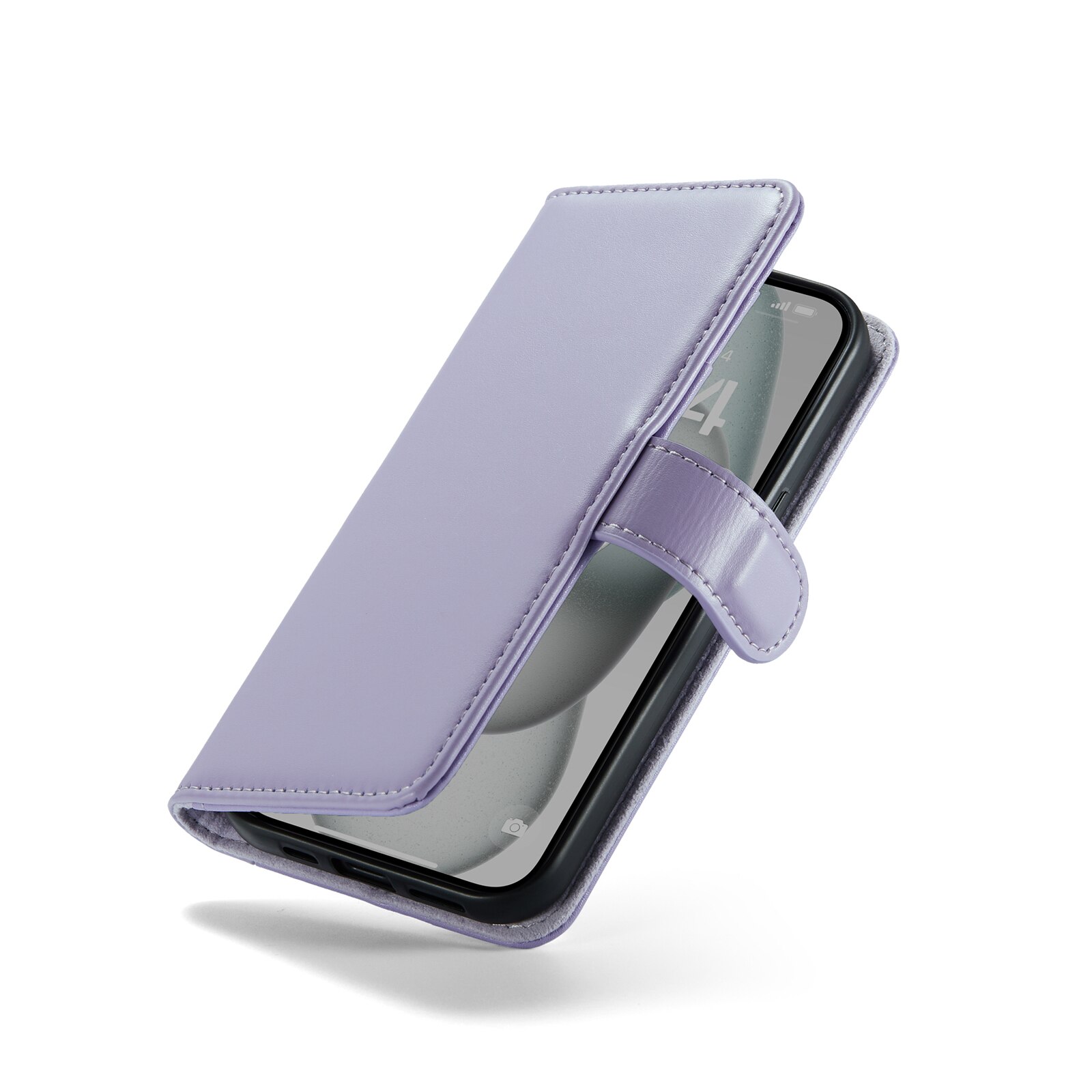 Aito Nahkakotelo iPhone 13 Liila
