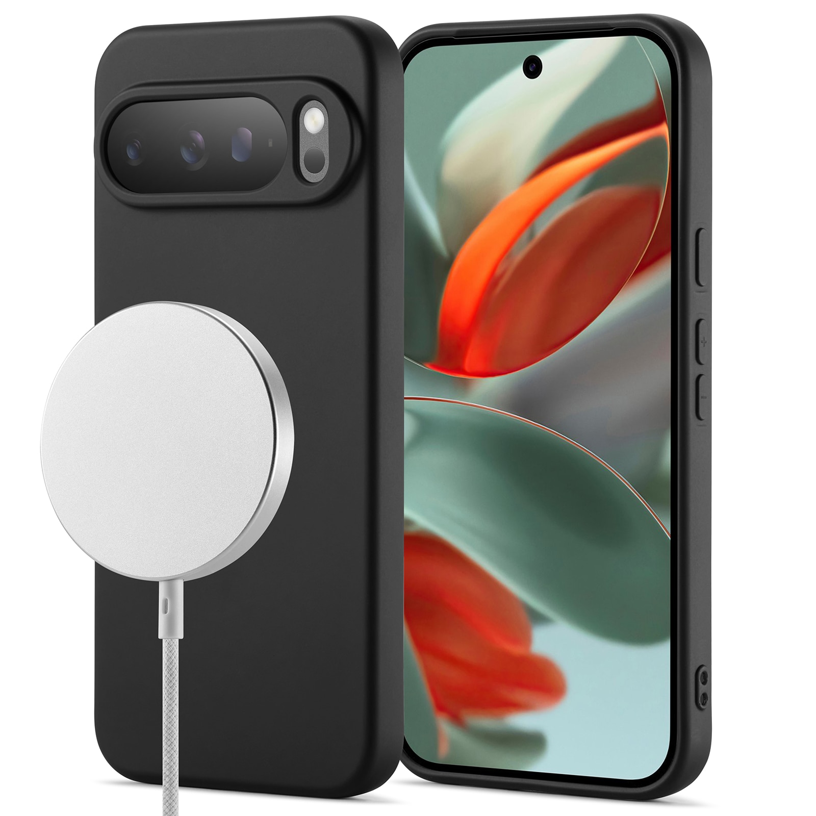 TPU suojakuori MagSafe Google Pixel 10 Pro Musta