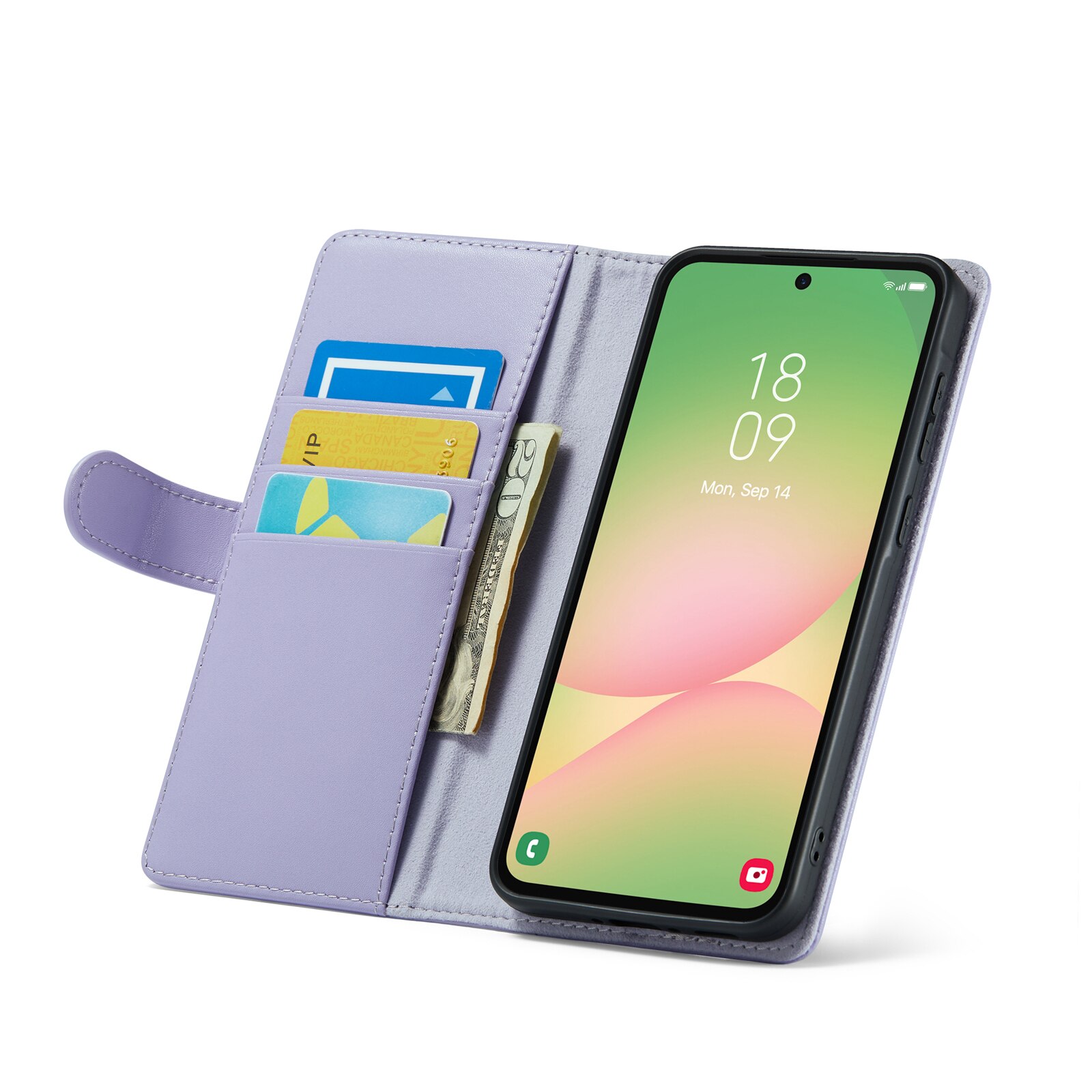 Aito Nahkakotelo Samsung Galaxy A56 Liila