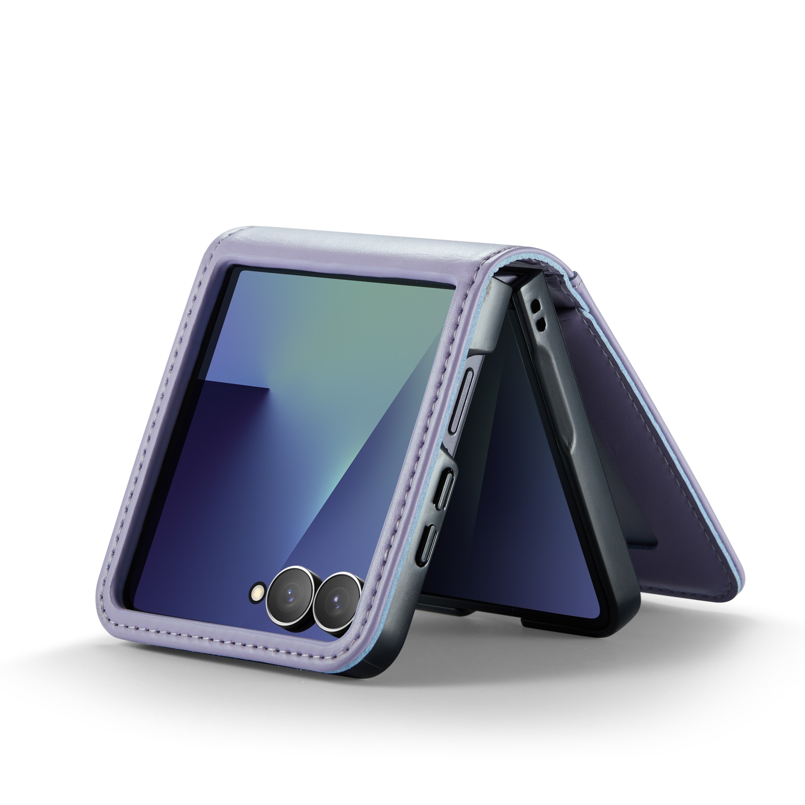 Aito Nahkakotelo Samsung Galaxy Z Flip 7 Liila