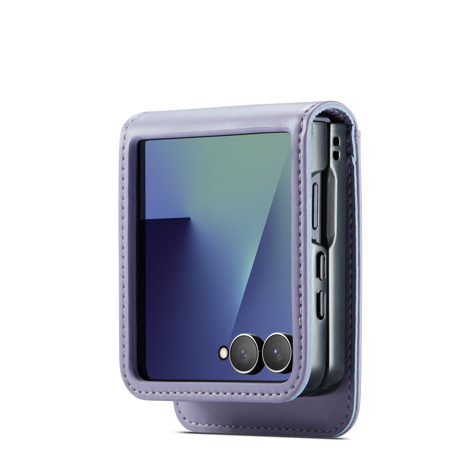 Aito Nahkakotelo Samsung Galaxy Z Flip 7 Liila