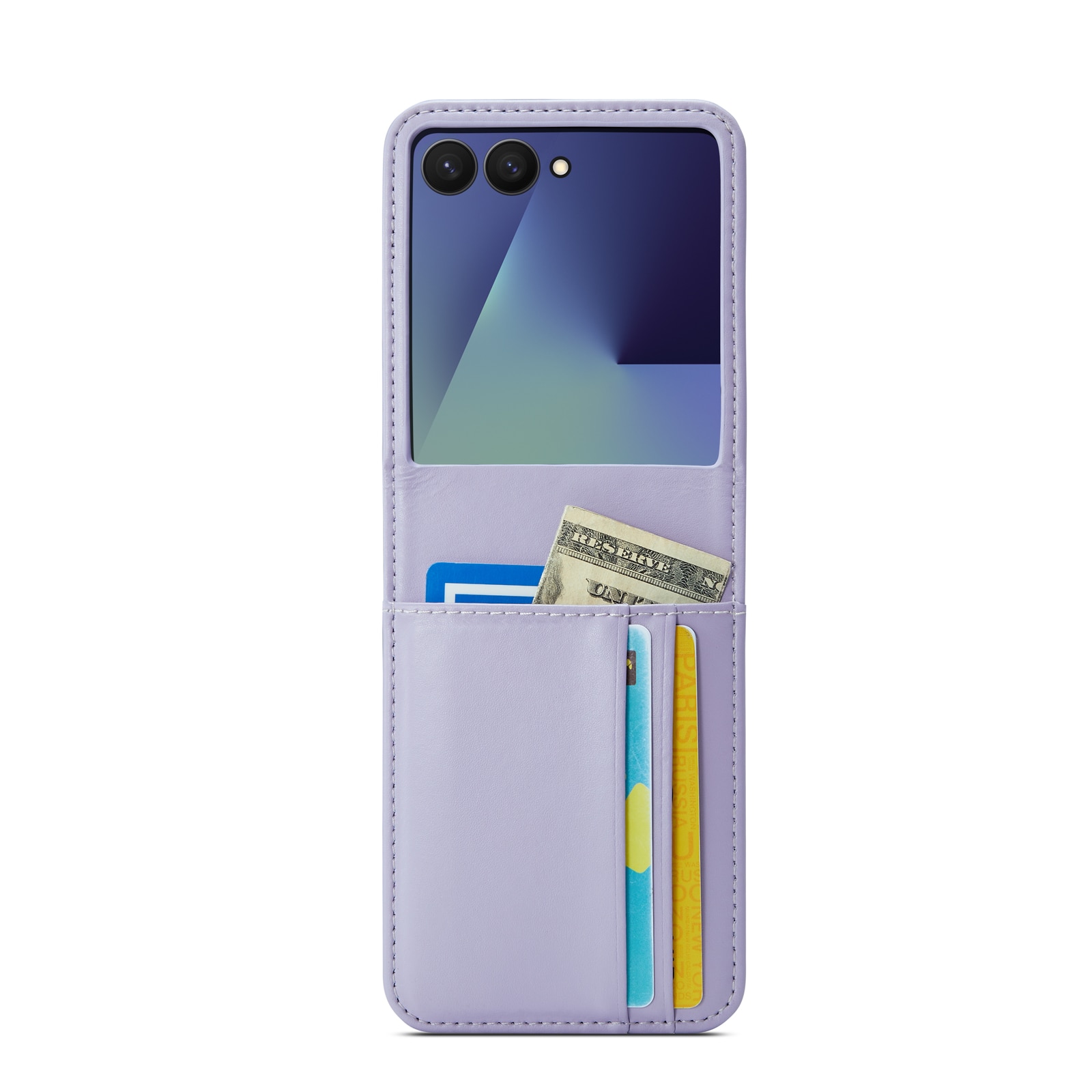 Aito Nahkakotelo Samsung Galaxy Z Flip 7 Liila