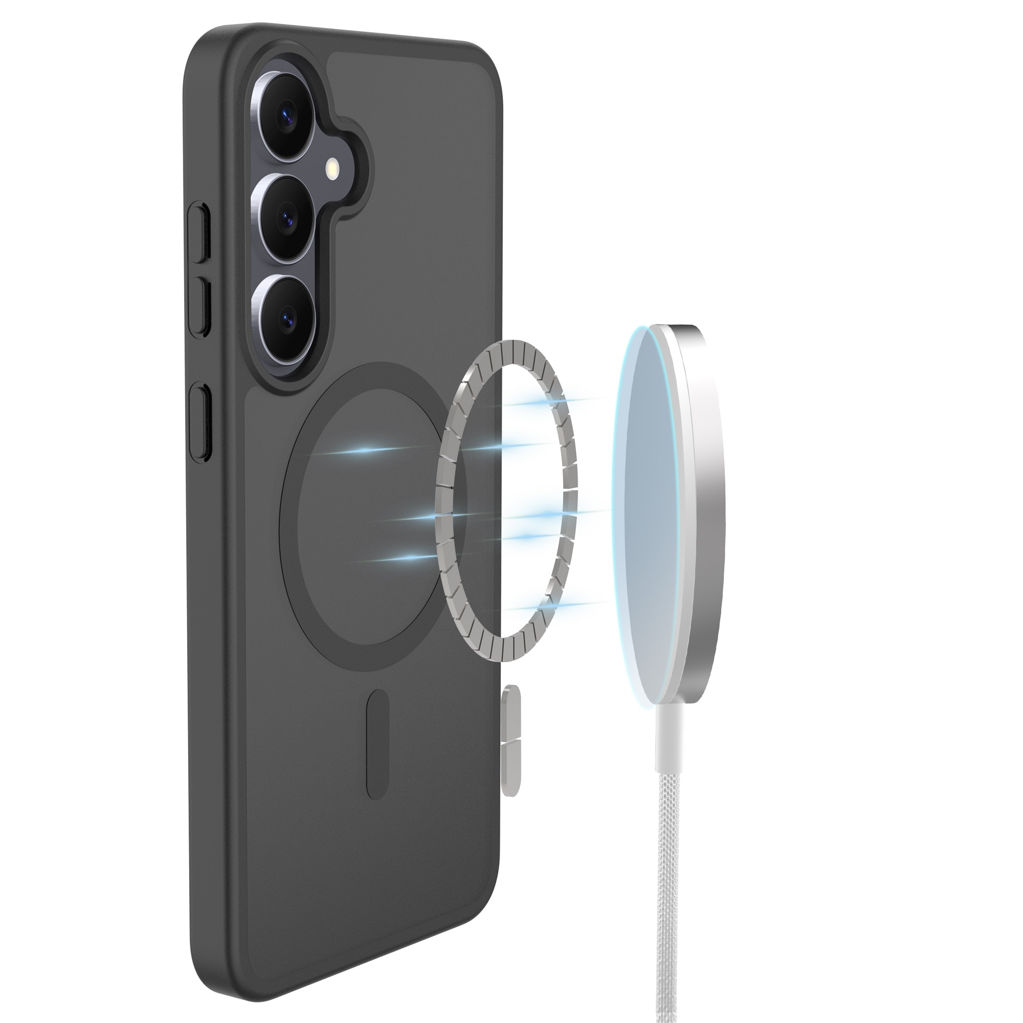 Magnetic Hybrid Kuori Samsung Galaxy S25 FE Frosted Black