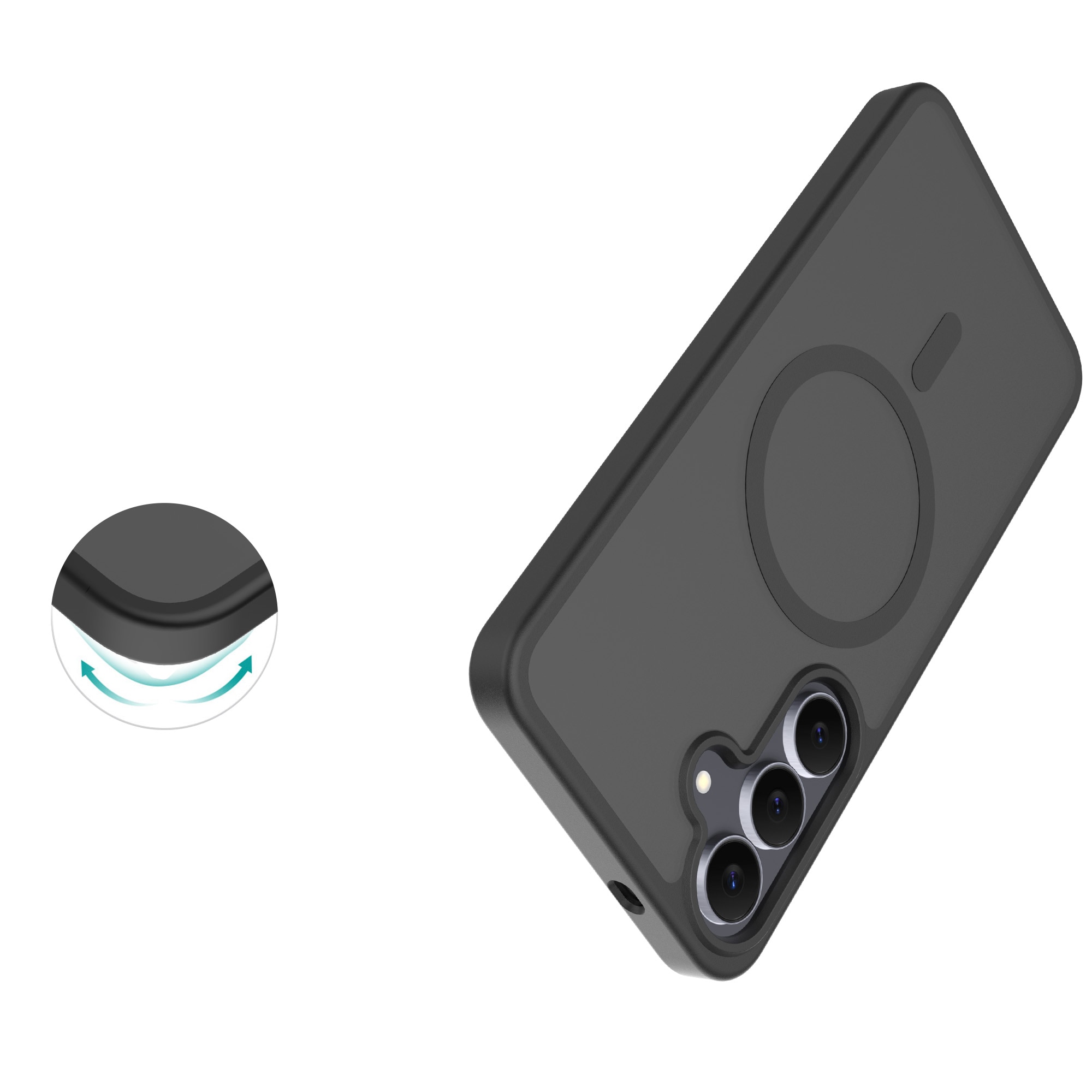 Magnetic Hybrid Kuori Samsung Galaxy S25 FE Frosted Black