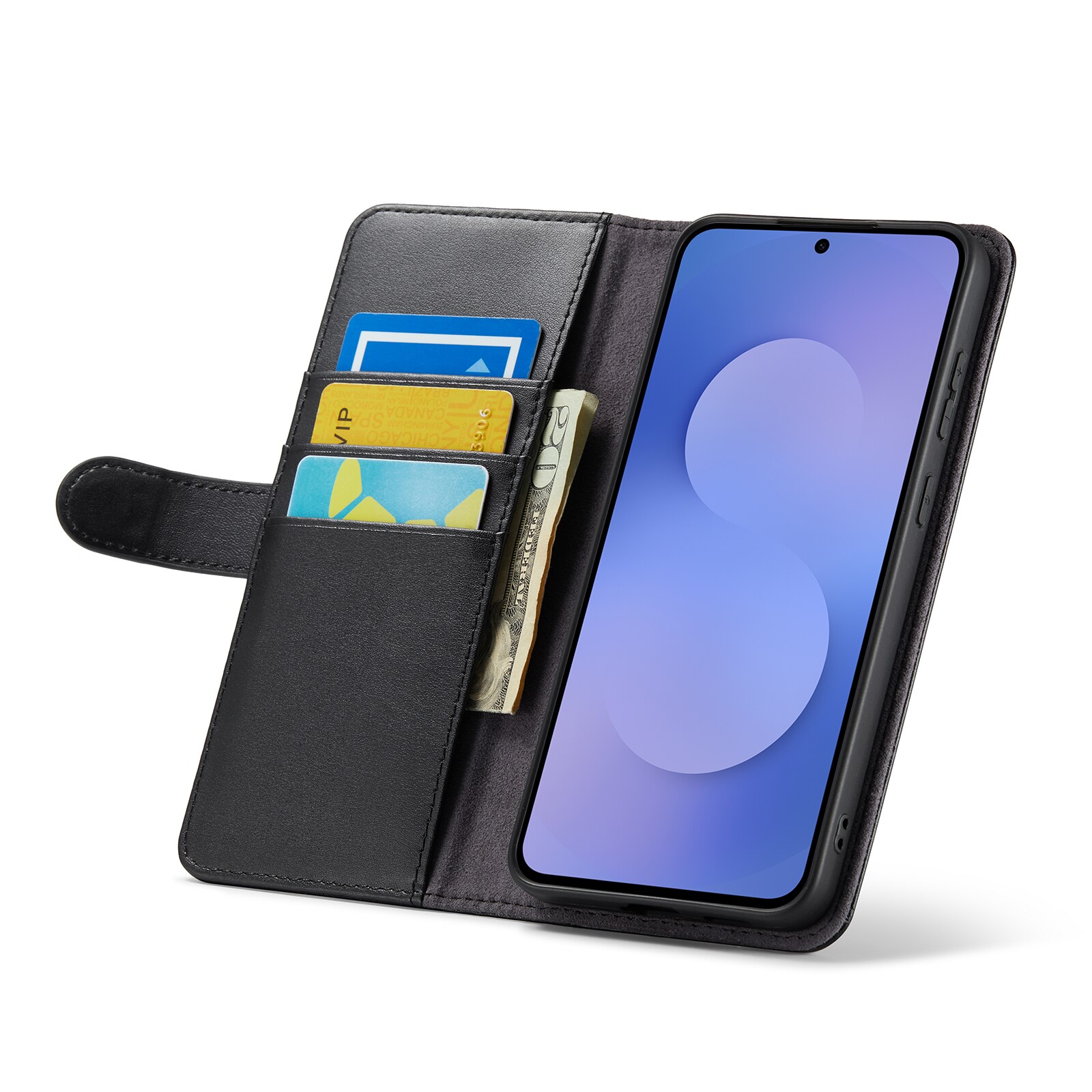 Aito Nahkakotelo Samsung Galaxy S25 FE Musta