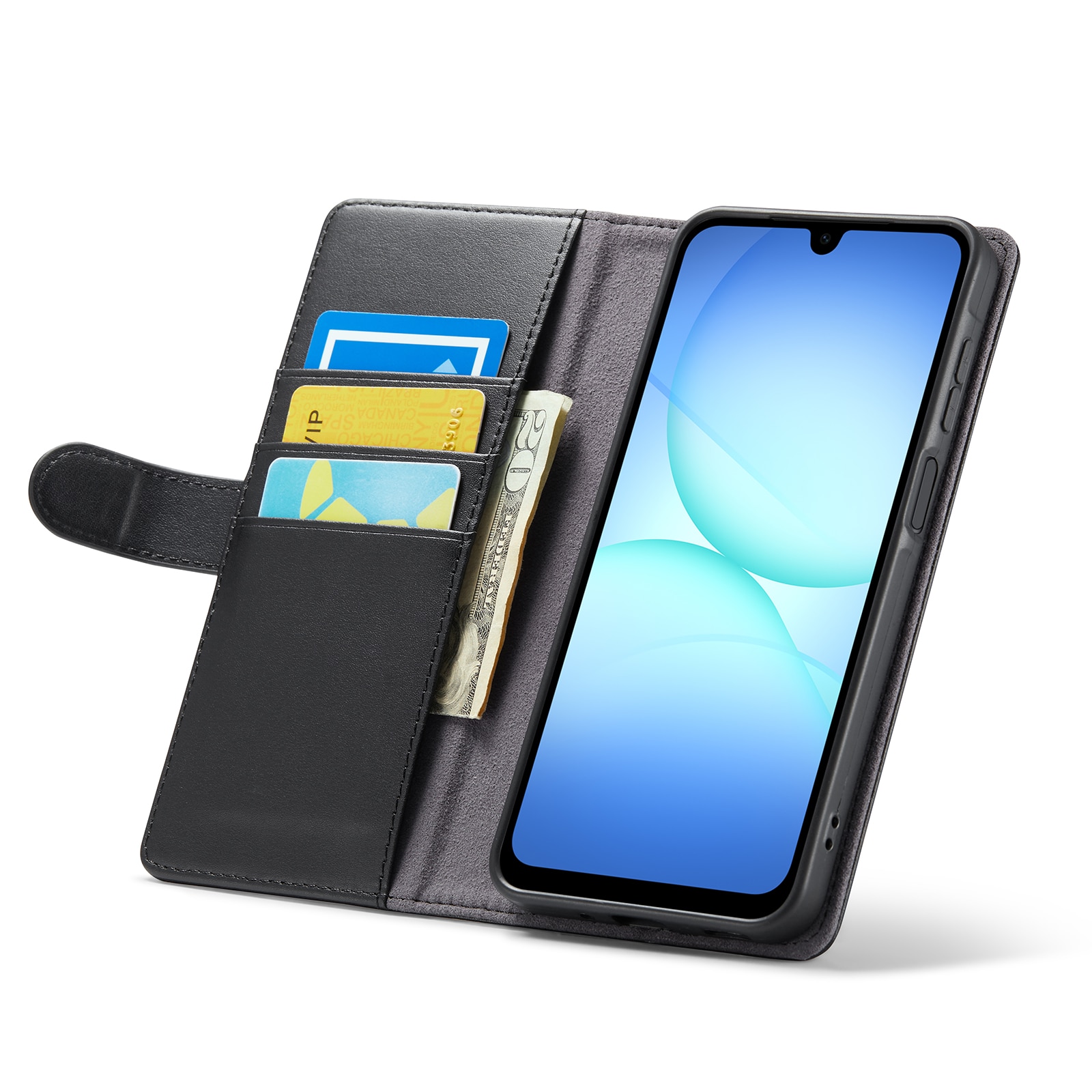 Aito Nahkakotelo Samsung Galaxy A17 Musta