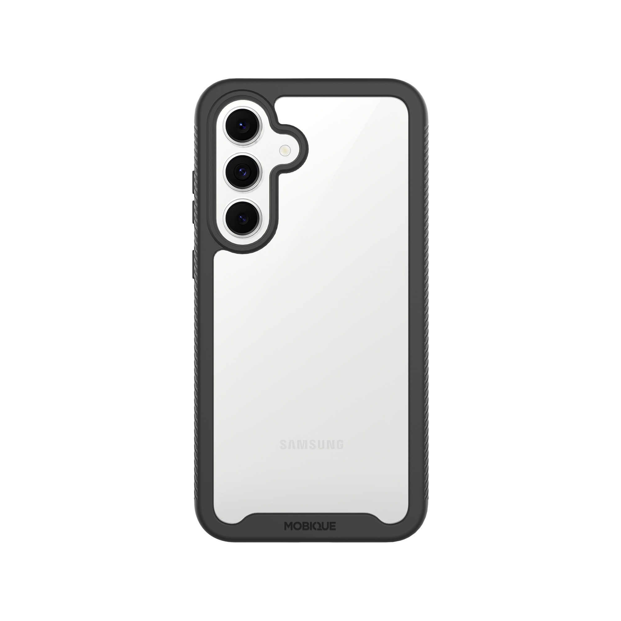 Full Protection Case Samsung Galaxy S25 FE Musta/läpinäkyvä