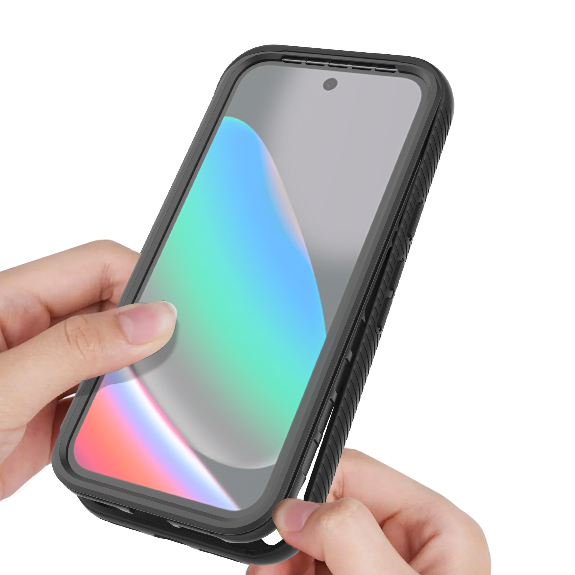 Full Protection Magnetic Case Google Pixel 10 Musta/läpinäkyvä
