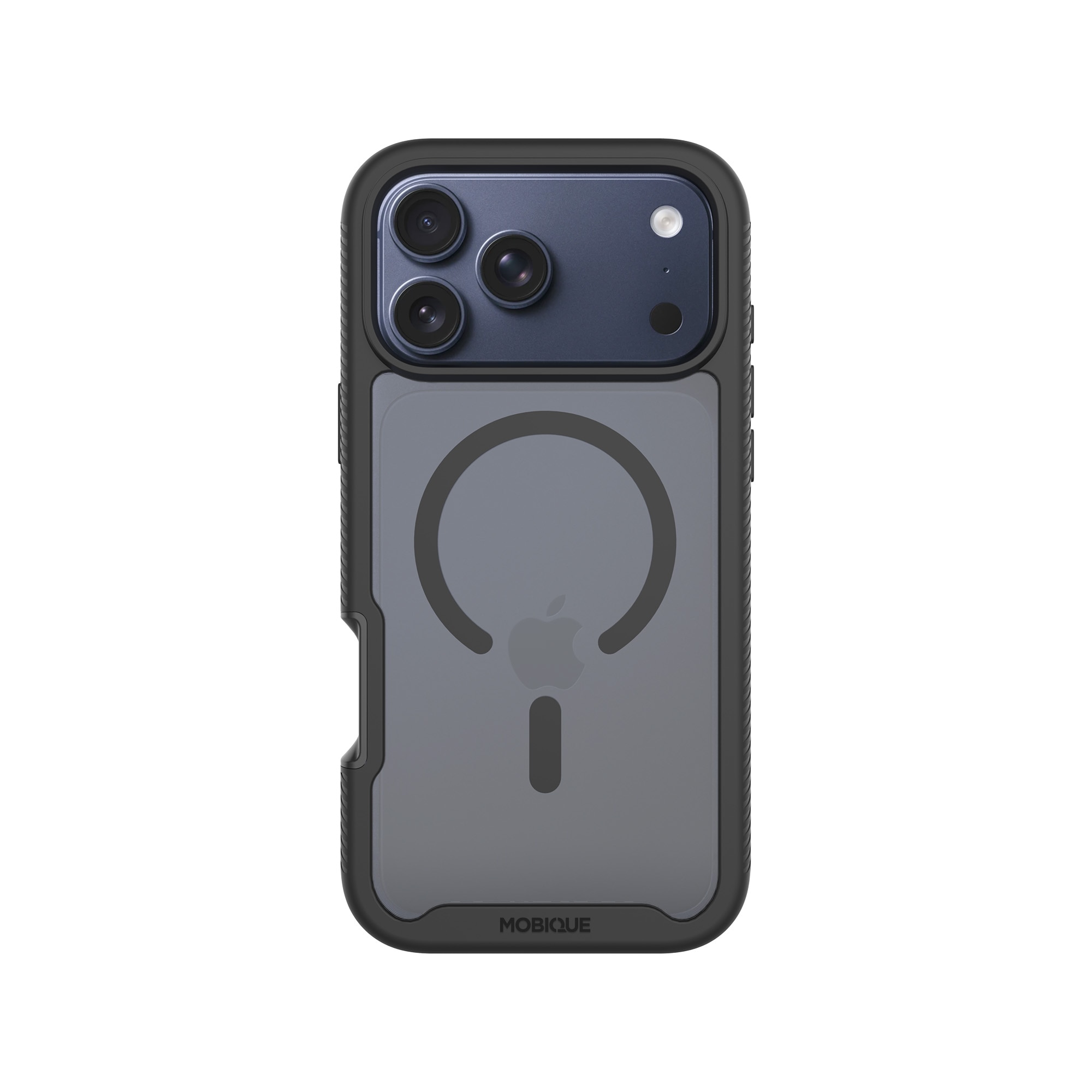 Full Protection Magnetic Case iPhone 17 Pro Musta/läpinäkyvä